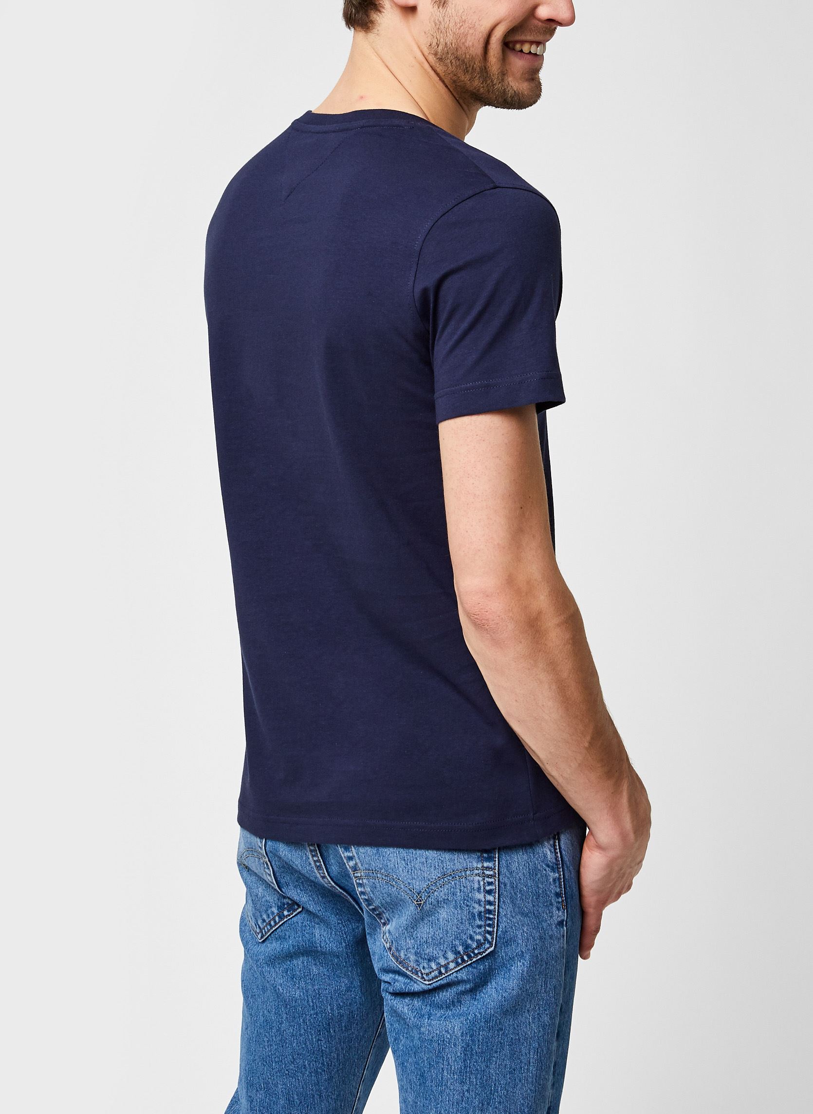 Tee-shirts TJM Original Jersey Tee V Neck homme bleu Tommy Jeans Tee-shirts TJM Original Jersey Tee V Neck homme bleu BLACK IRIS