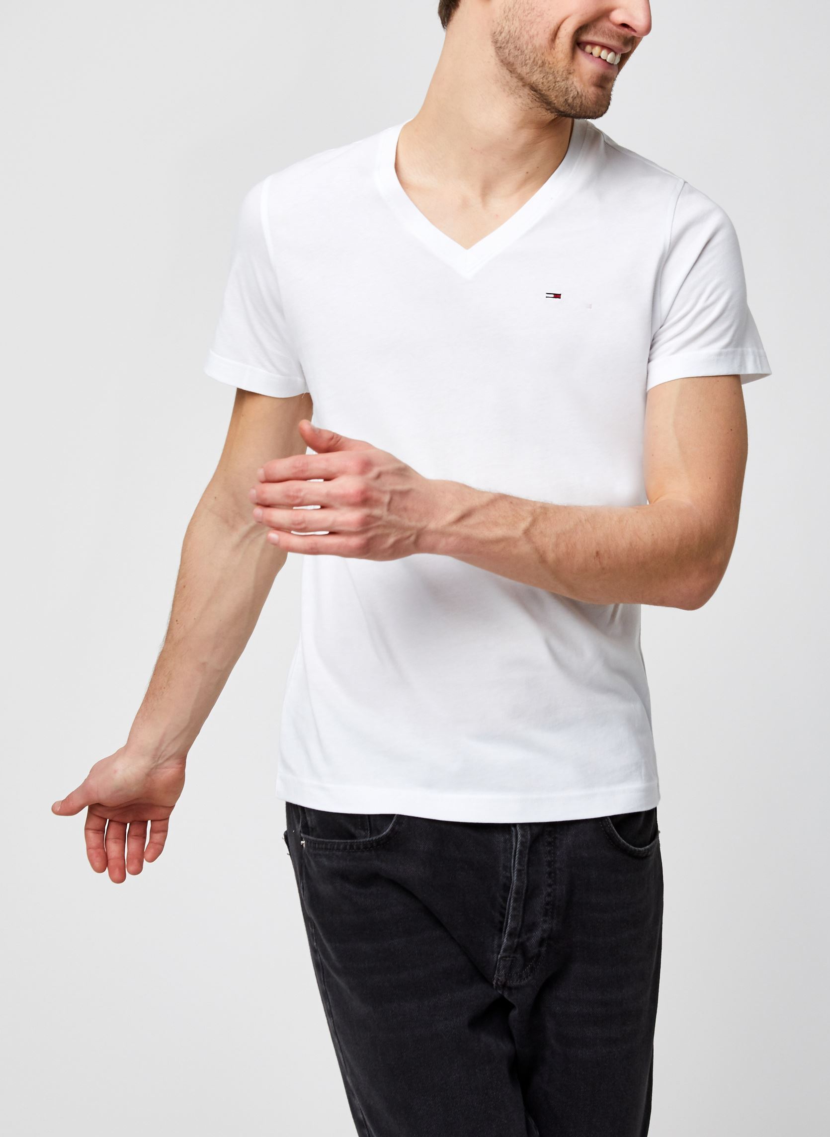 T shirt Tommy Jeans TJM ORIGINAL JERSEY TEE V NECK EU - vue 4