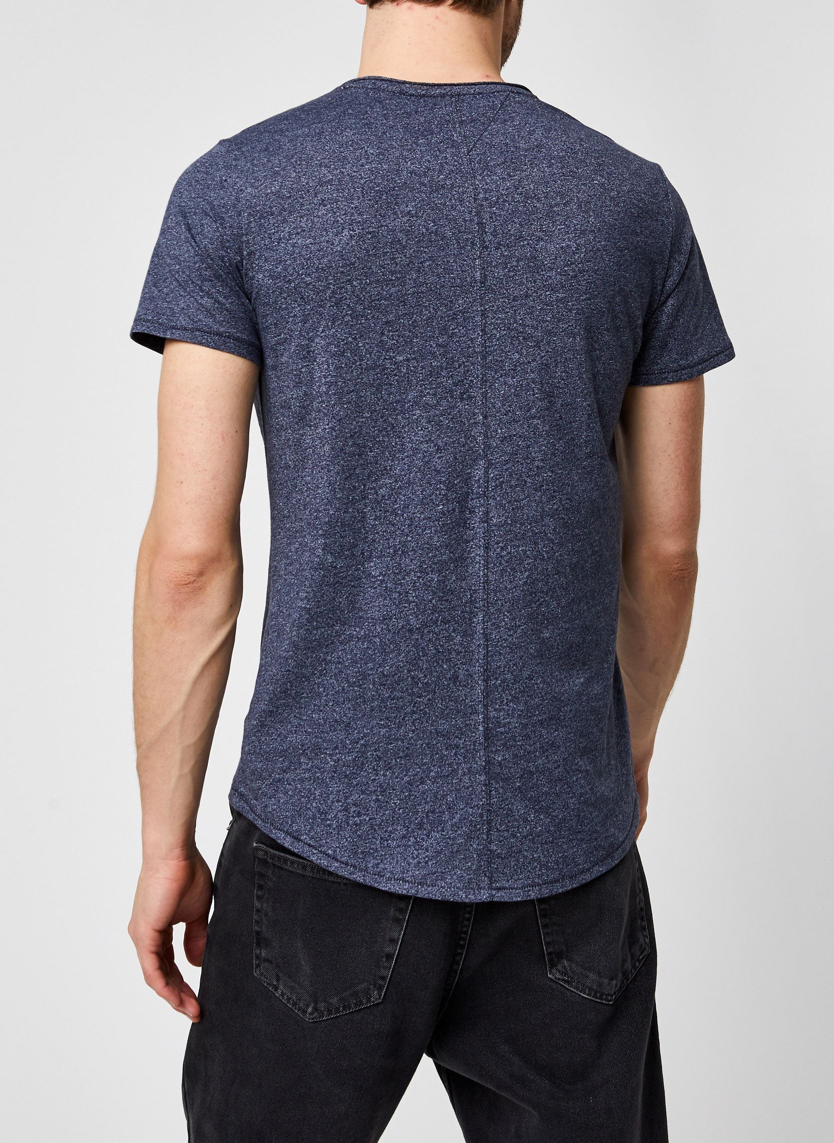 Tee-shirts TJM Slim Jaspe Crew Neck homme bleu Tommy Jeans Tee-shirts TJM Slim Jaspe Crew Neck homme bleu TWILIGHT NAVY