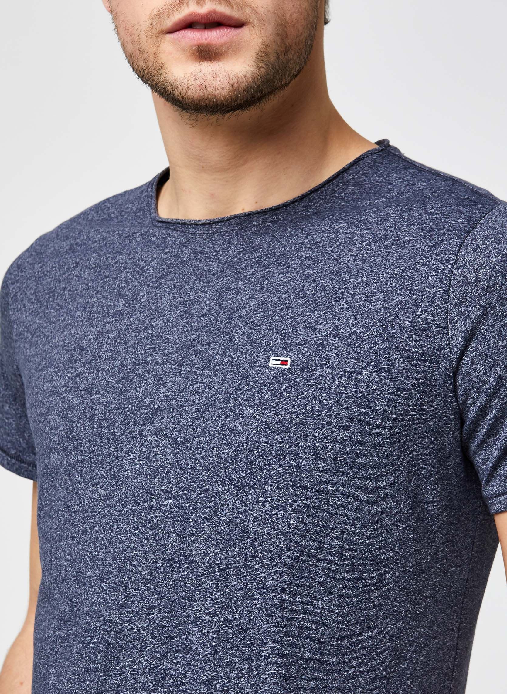 Tee-shirts TJM Slim Jaspe Crew Neck homme bleu Tommy Jeans Tee-shirts TJM Slim Jaspe Crew Neck homme bleu TWILIGHT NAVY