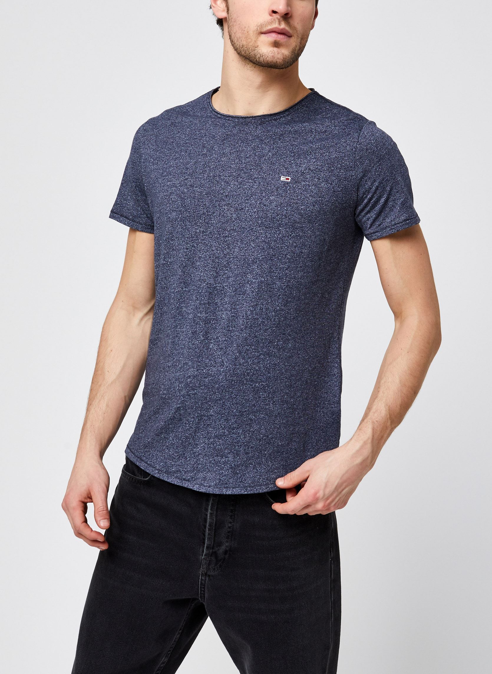 Tee-shirts TJM Slim Jaspe Crew Neck homme bleu Tommy Jeans Tee-shirts TJM Slim Jaspe Crew Neck homme bleu TWILIGHT NAVY