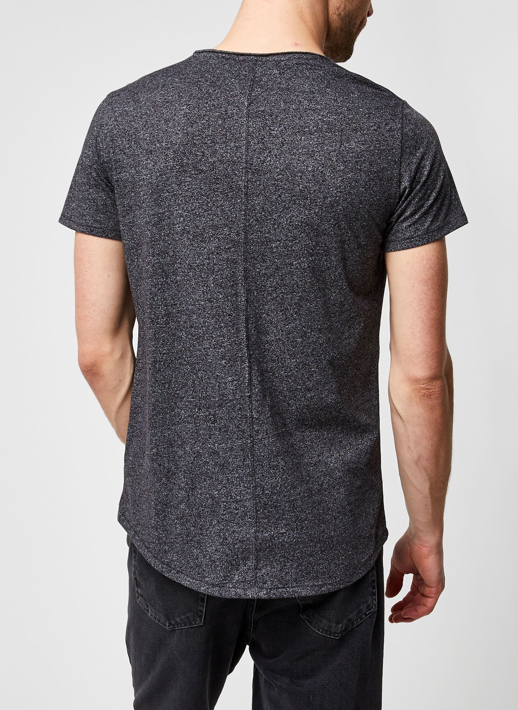 Tee-shirts TJM Slim Jaspe Crew Neck homme noir Tommy Jeans Tee-shirts TJM Slim Jaspe Crew Neck homme noir BLACK