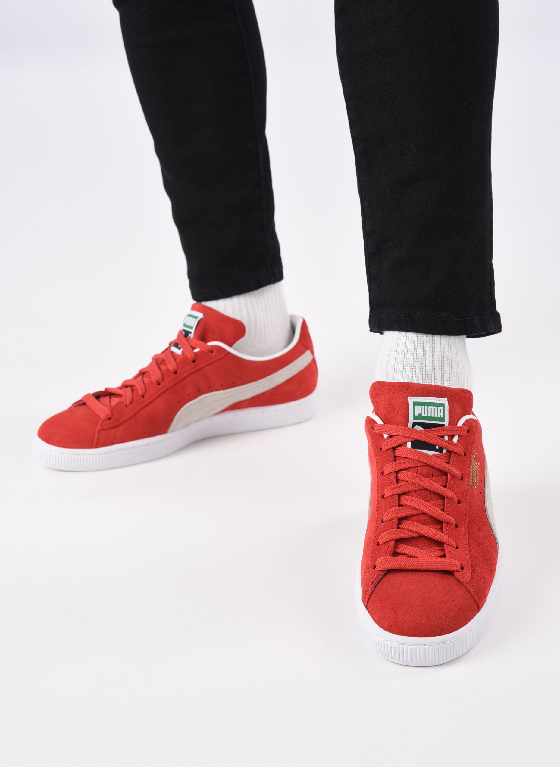 Baskets basses Suede Classic Xxi M homme rouge Puma Baskets basses Suede Classic Xxi M homme rouge HIGH RISK RED-PUMA WHITE