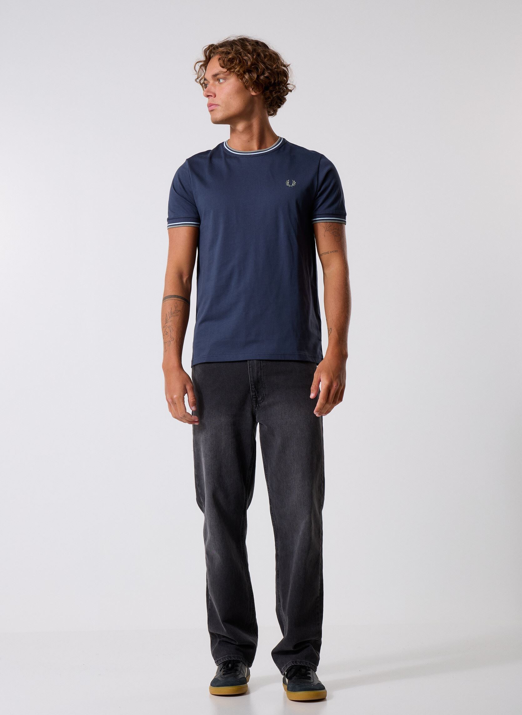 Tee-shirts Twin Tipped T-Shirt homme bleu Fred Perry Tee-shirts Twin Tipped T-Shirt homme bleu DRKAIRF/LIC/BAYL