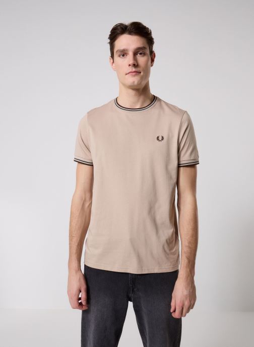 Fred Perry Tee-shirts Twin Tipped T-Shirt homme beige