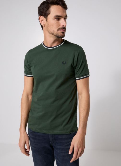 Fred Perry T-Shirts Twin Tipped T-Shirt herren grün