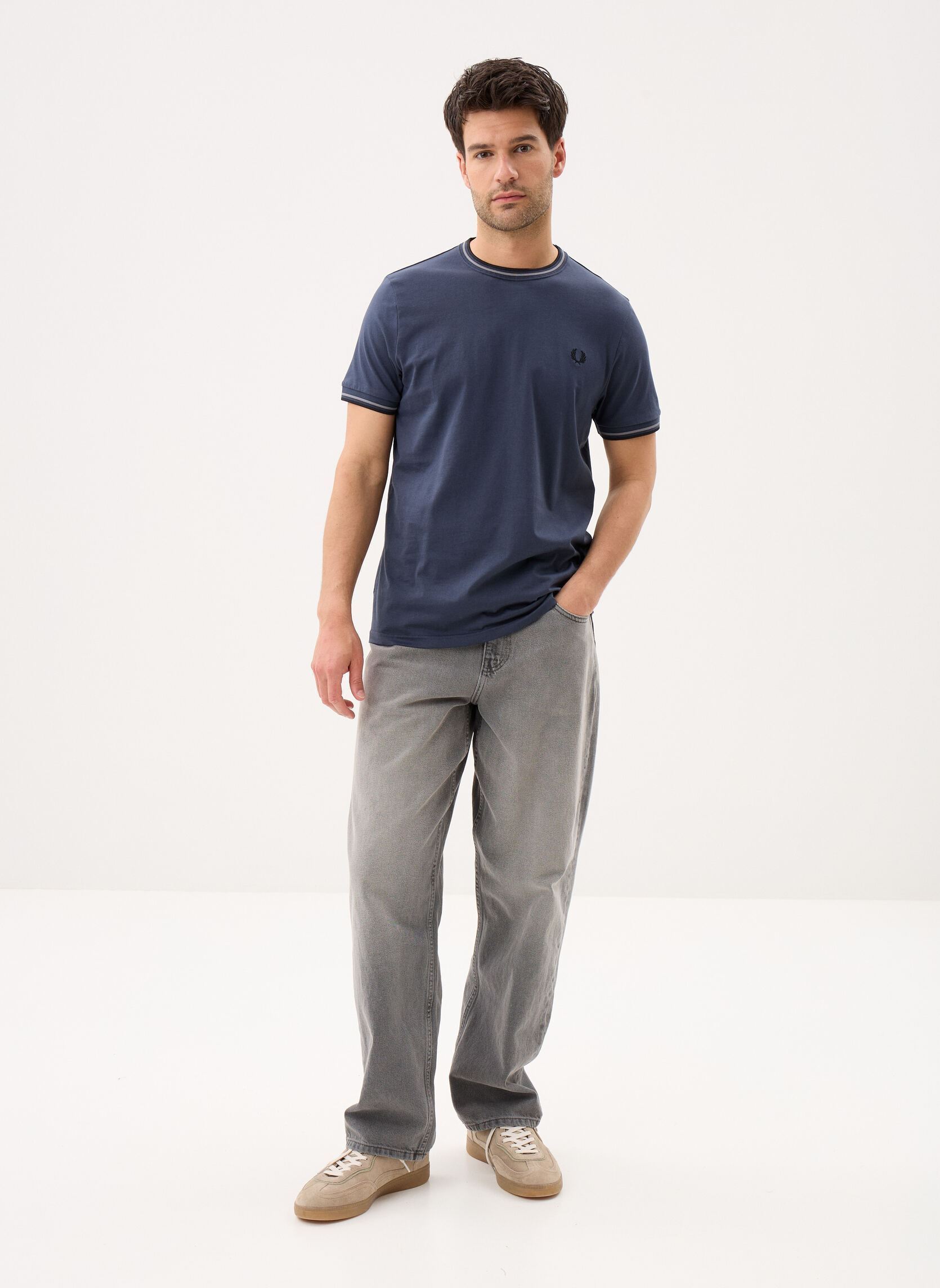 Tee-shirts Twin Tipped T-Shirt homme bleu Fred Perry Tee-shirts Twin Tipped T-Shirt homme bleu DRKAIR/SPBL/BLK