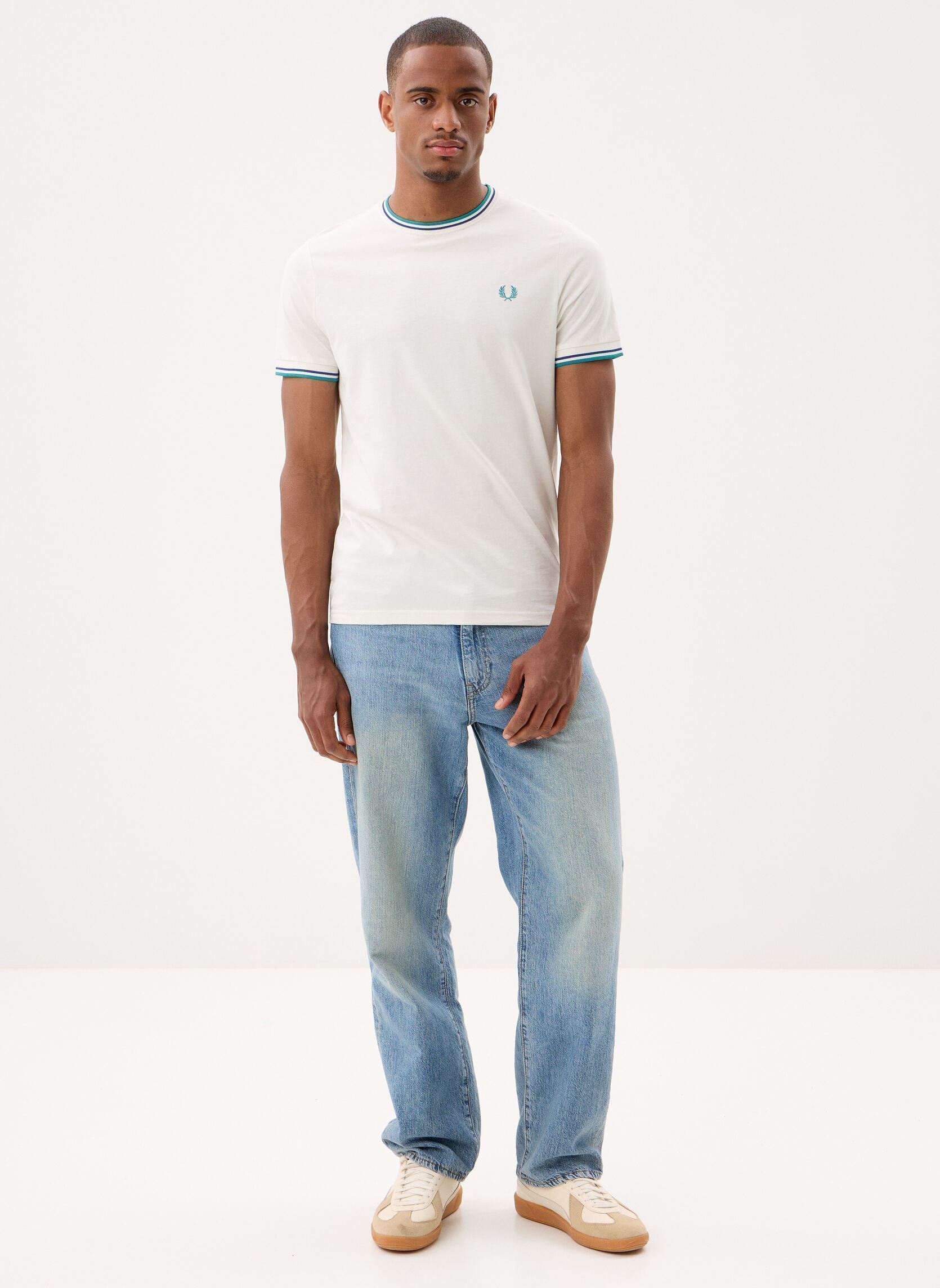 Tee-shirts Twin Tipped T-Shirt homme blanc Fred Perry Tee-shirts Twin Tipped T-Shirt homme blanc SNWH/DEPMN/SOHEC