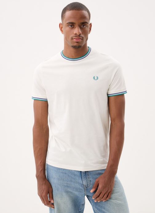 Fred Perry T-shirts Twin Tipped T-Shirt heren wit