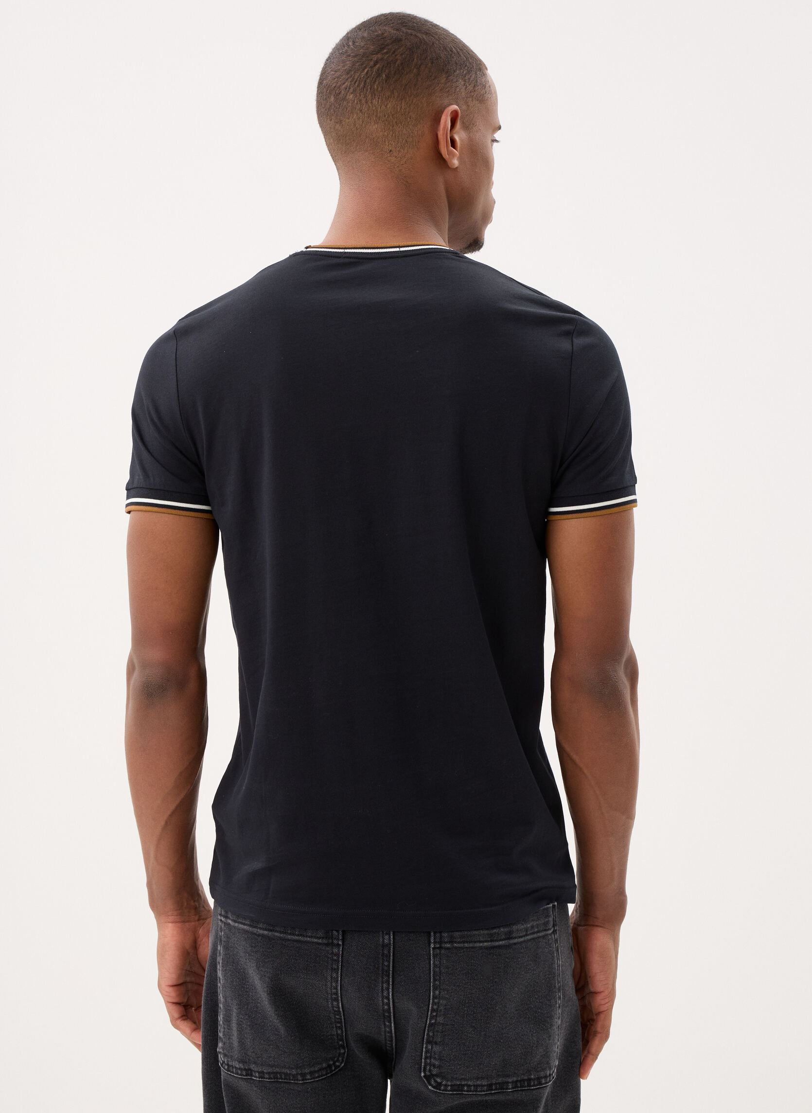 Tee-shirts Twin Tipped T-Shirt homme noir Fred Perry Tee-shirts Twin Tipped T-Shirt homme noir BLACK