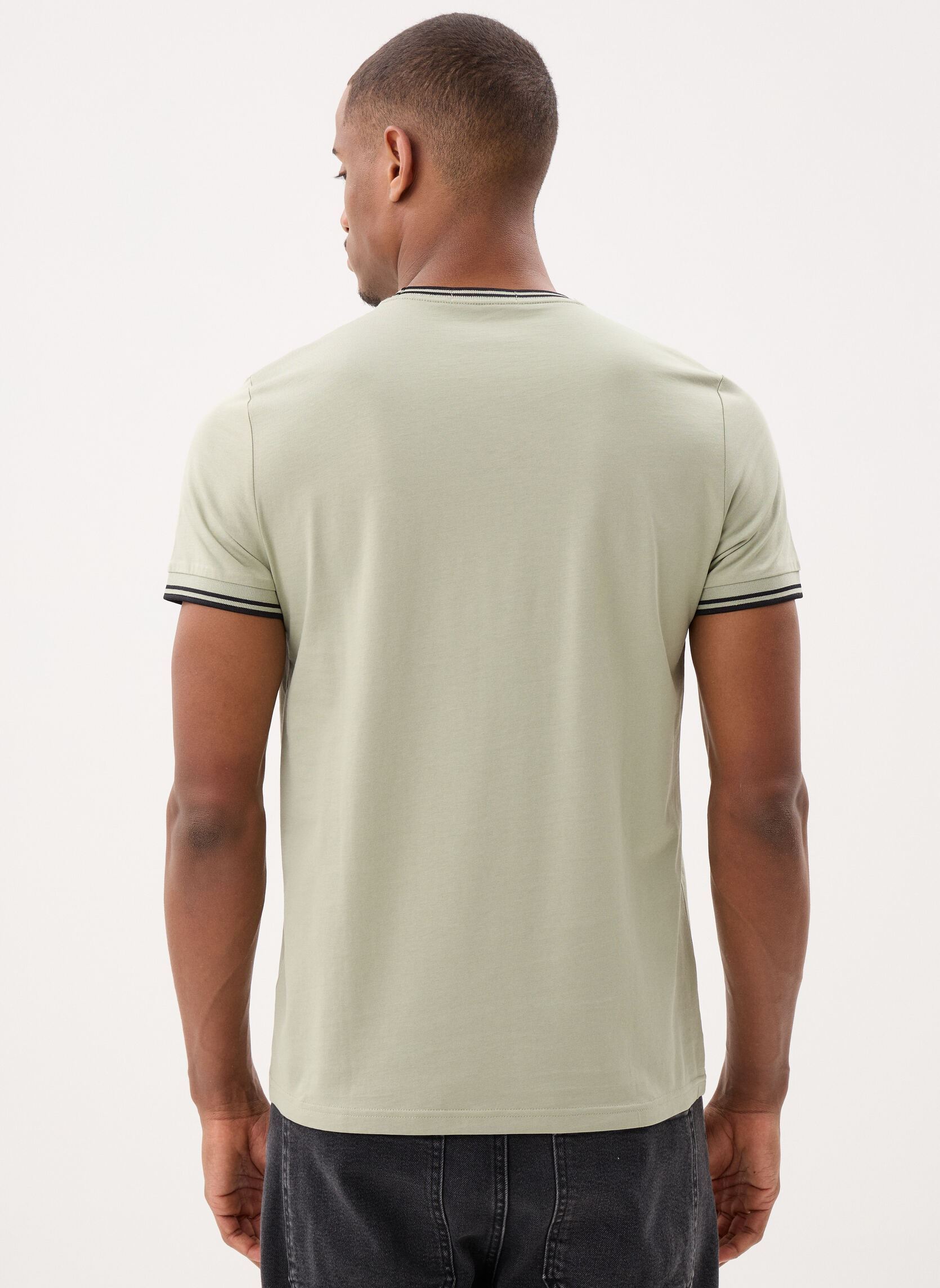 Magliette Twin Tipped T-Shirt uomo beige Fred Perry Magliette Twin Tipped T-Shirt uomo beige SEAGRASS/BLACK