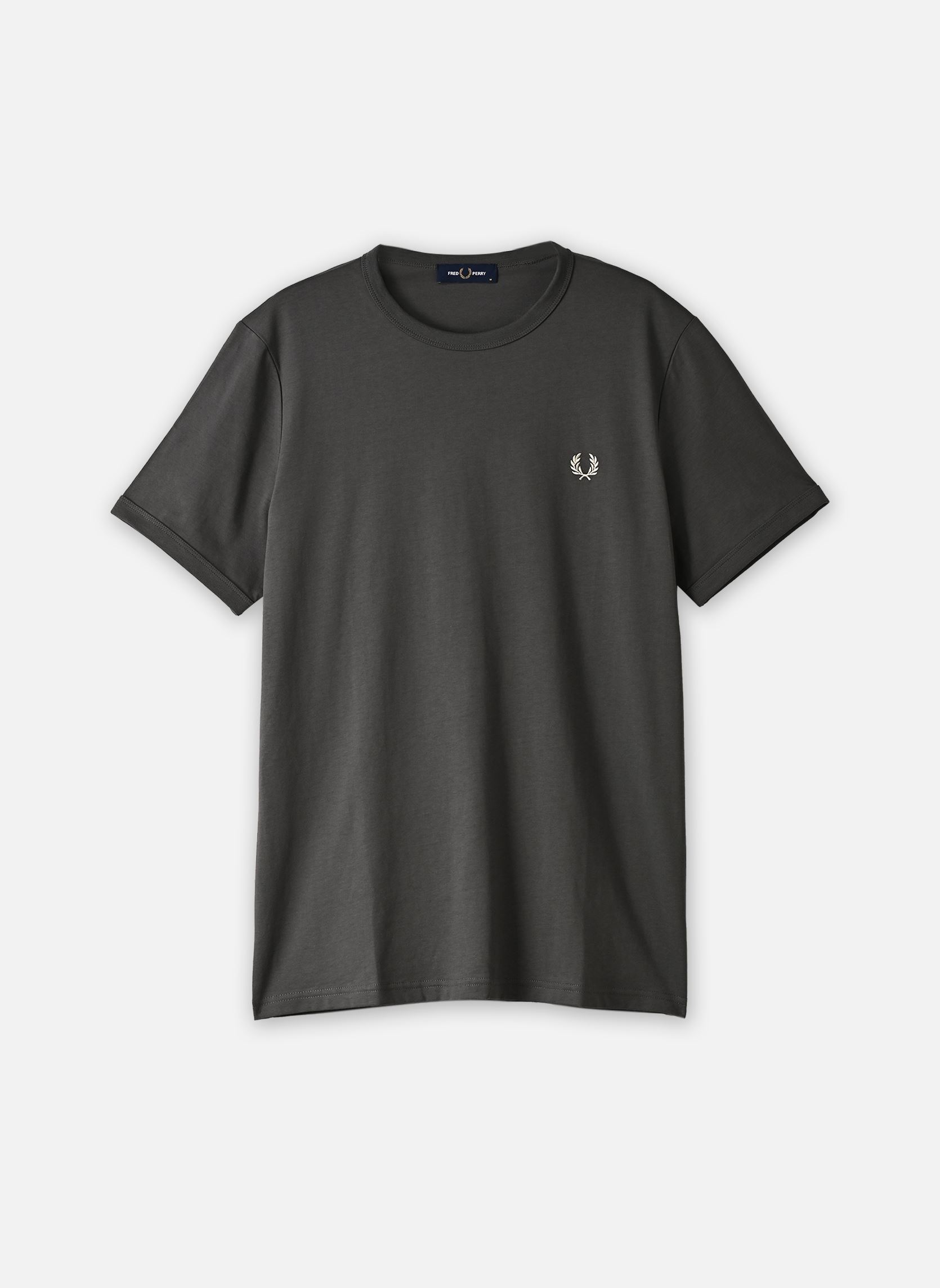 Tee-shirts Ringer T-Shirt homme kaki Fred Perry Tee-shirts Ringer T-Shirt homme kaki FIELD GREEN