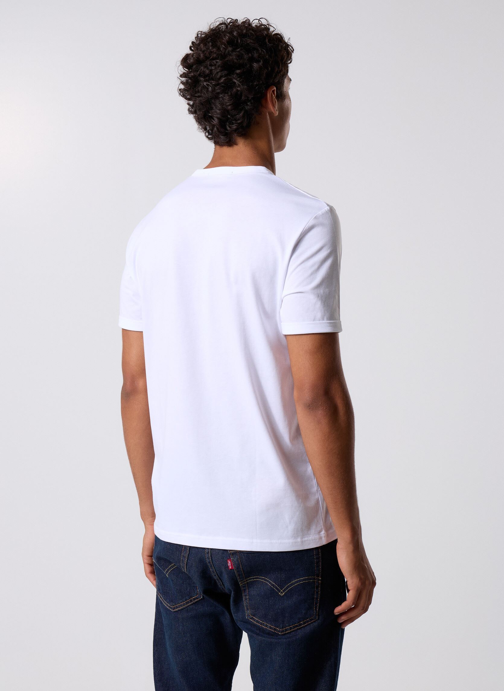 Tee-shirts Ringer T-Shirt homme blanc Fred Perry Tee-shirts Ringer T-Shirt homme blanc WHITE