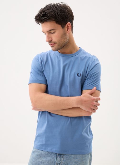 Fred Perry T-shirts Ringer T-Shirt heren blauw