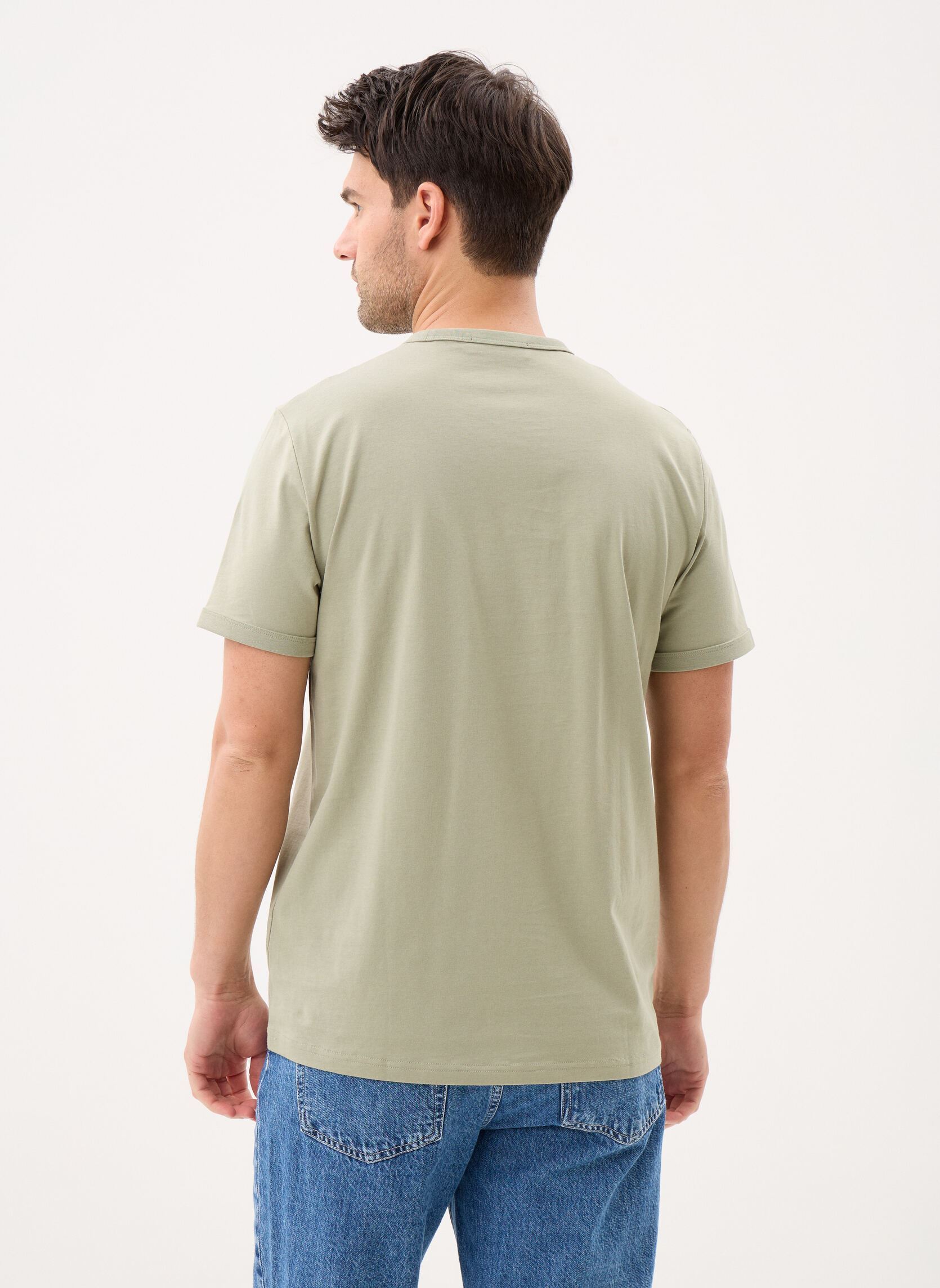 Tee-shirts Ringer T-Shirt homme vert Fred Perry Tee-shirts Ringer T-Shirt homme vert SEAGRASS