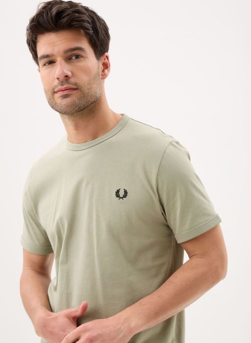 Fred Perry T-shirts Ringer T-Shirt heren groen