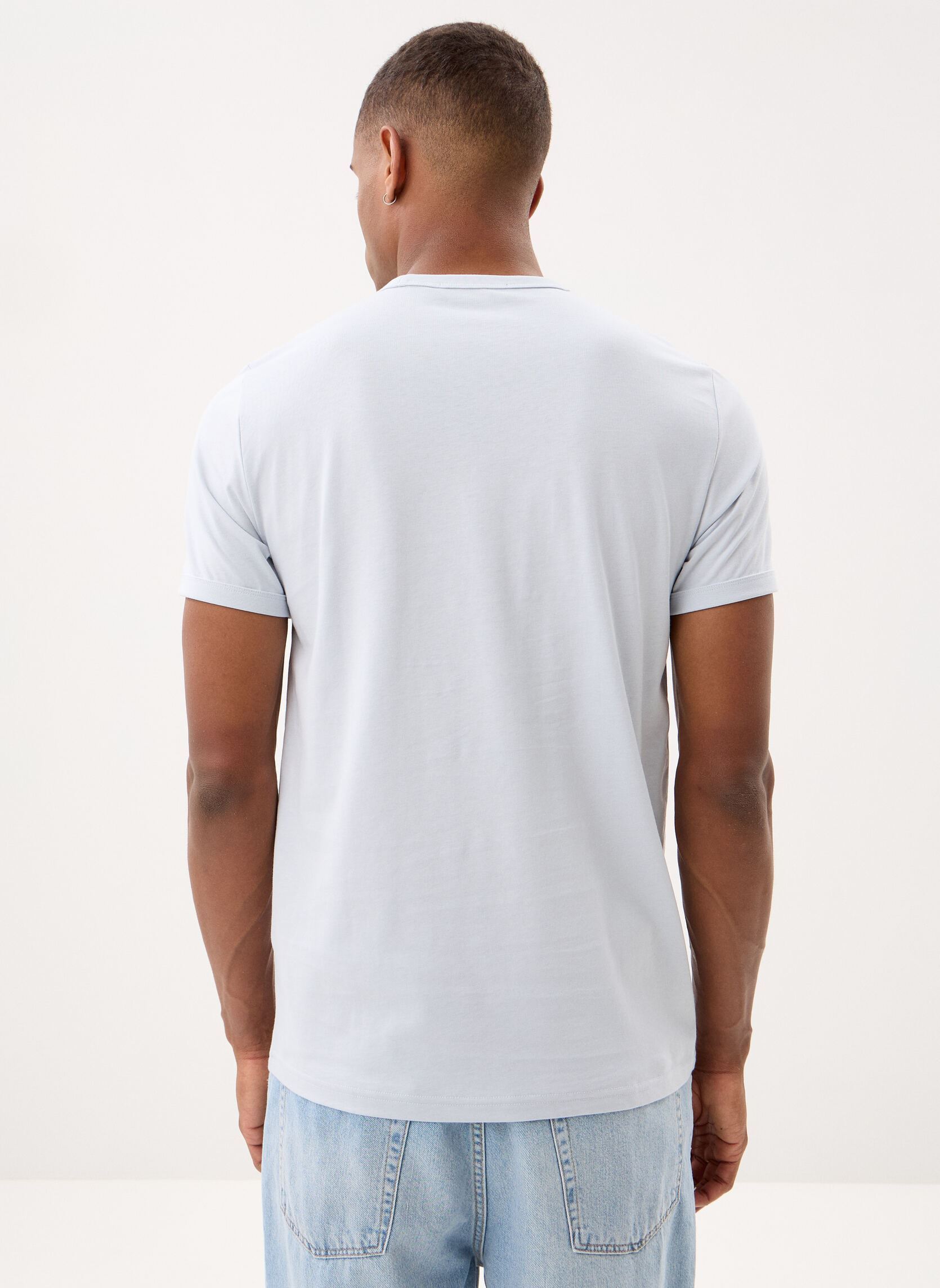 Tee-shirts Ringer T-Shirt homme bleu Fred Perry Tee-shirts Ringer T-Shirt homme bleu DUSKY BLUE
