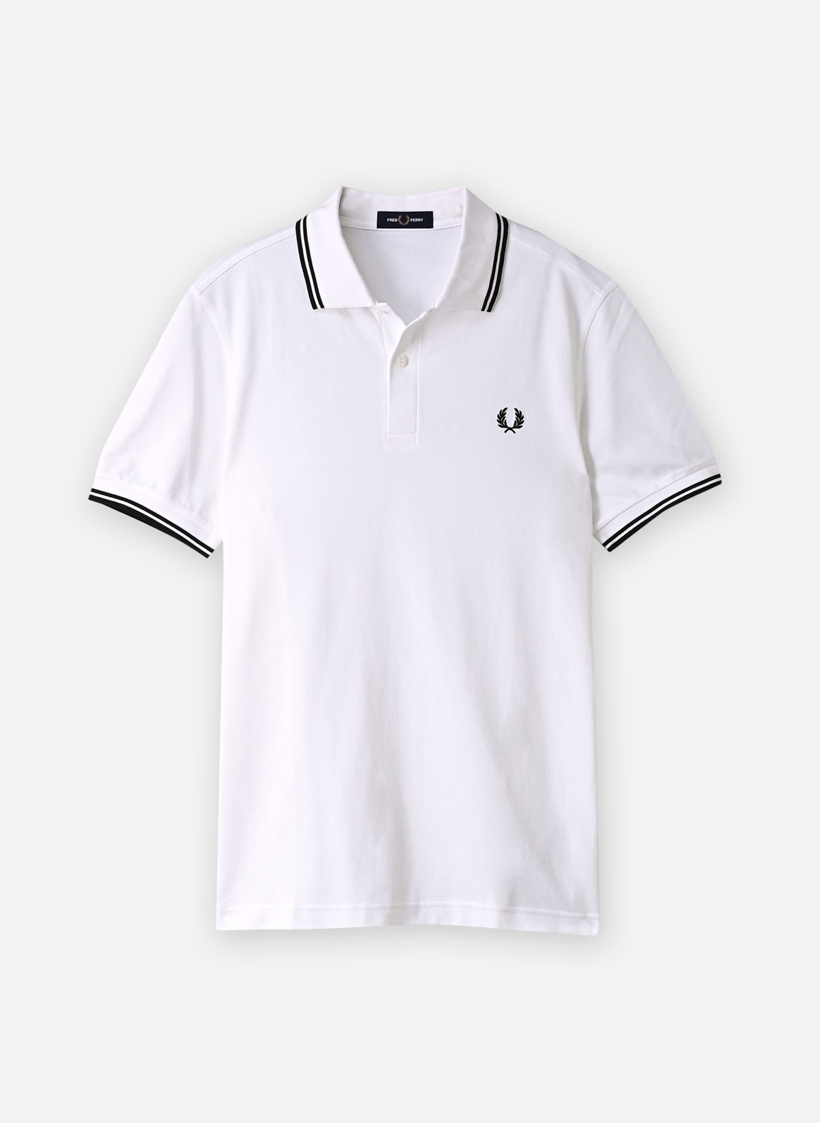 Polos Twin Tipped Fred Perry Shirt homme blanc Fred Perry Polos Twin Tipped Fred Perry Shirt homme blanc WHITE