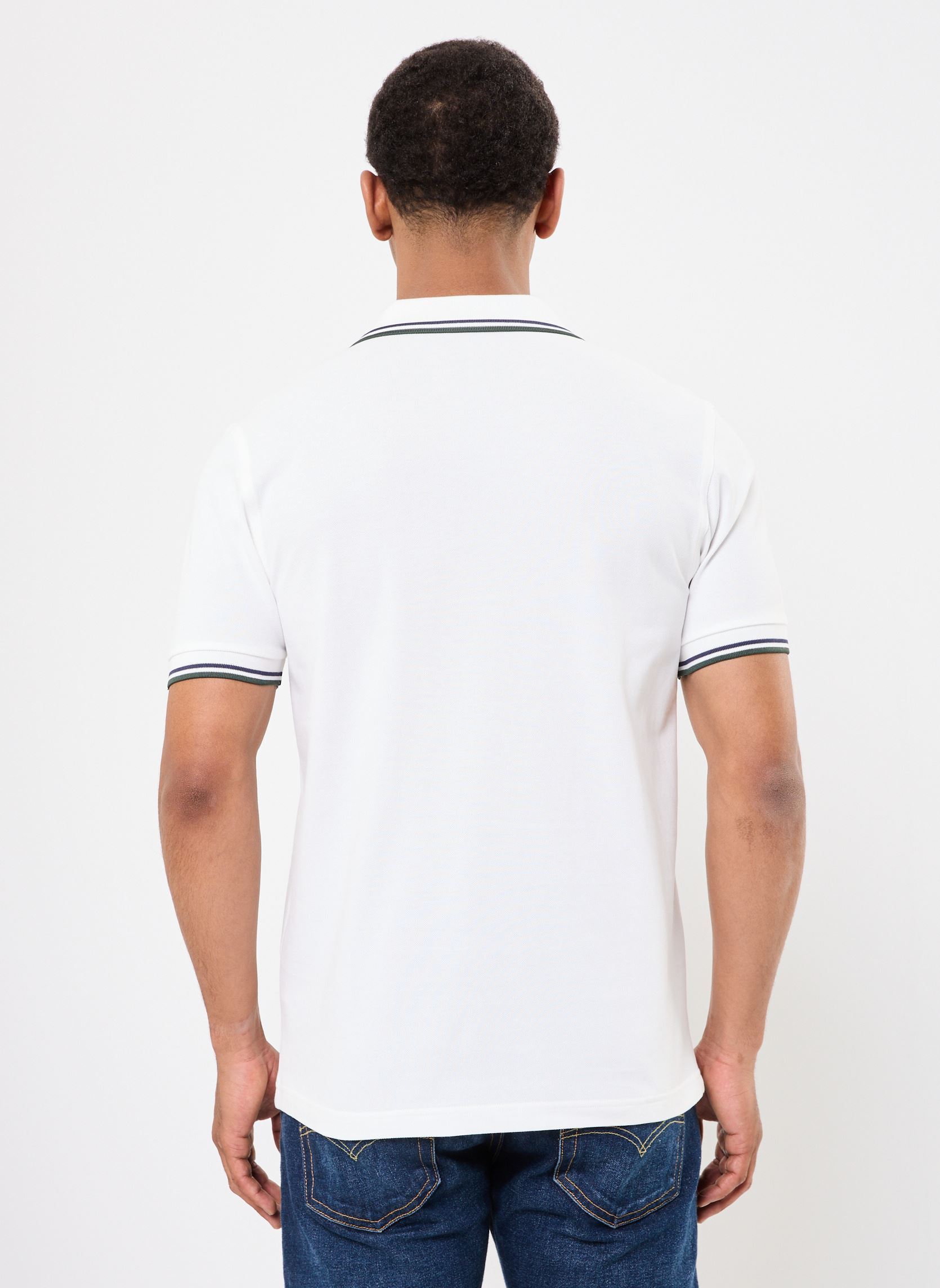 Polos Twin Tipped Fred Perry Shirt homme blanc Fred Perry Polos Twin Tipped Fred Perry Shirt homme blanc SWHIT/TNSBL/CRTG