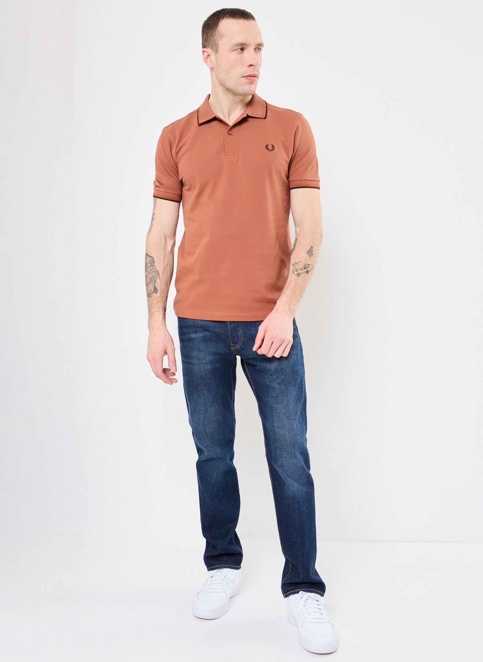 Polos Twin Tipped Fred Perry Shirt homme orange Fred Perry Polos Twin Tipped Fred Perry Shirt homme orange CNMN-NTFL-CRBRIC
