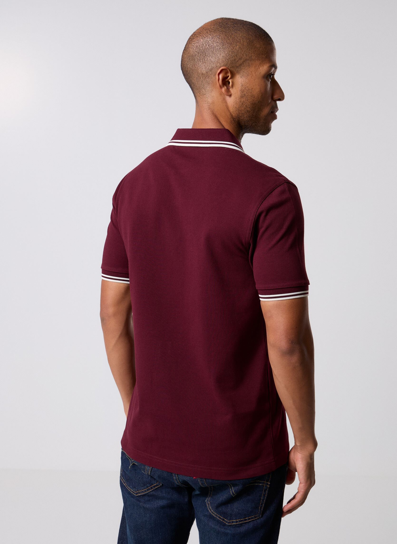 Polos Twin Tipped Fred Perry Shirt homme bordeaux Fred Perry Polos Twin Tipped Fred Perry Shirt homme bordeaux OXBLOOD