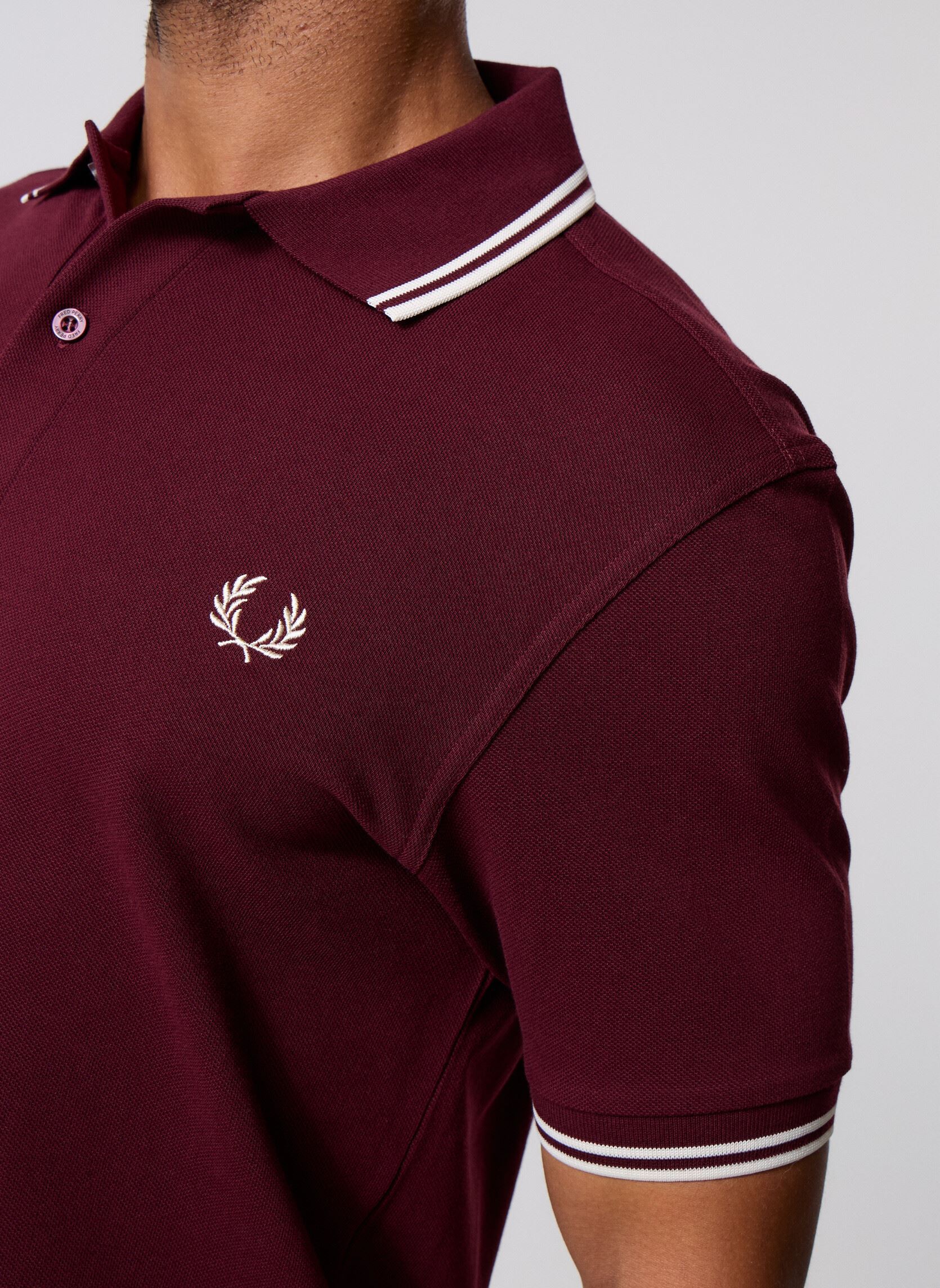 Polos Twin Tipped Fred Perry Shirt homme bordeaux Fred Perry Polos Twin Tipped Fred Perry Shirt homme bordeaux OXBLOOD