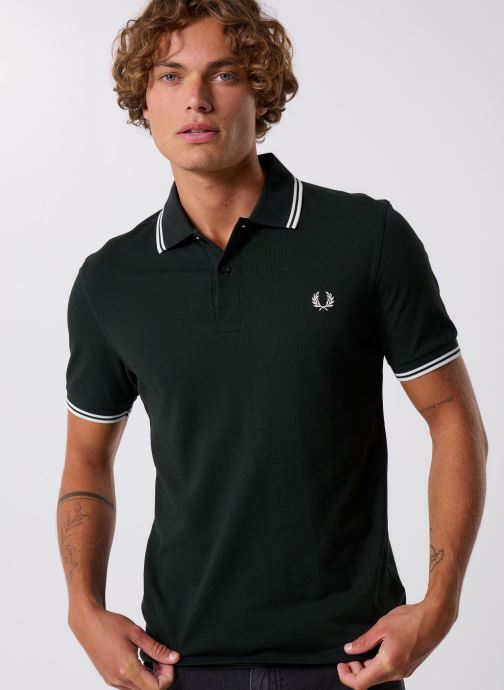 Fred Perry Polos Twin Tipped Fred Perry Shirt homme vert
