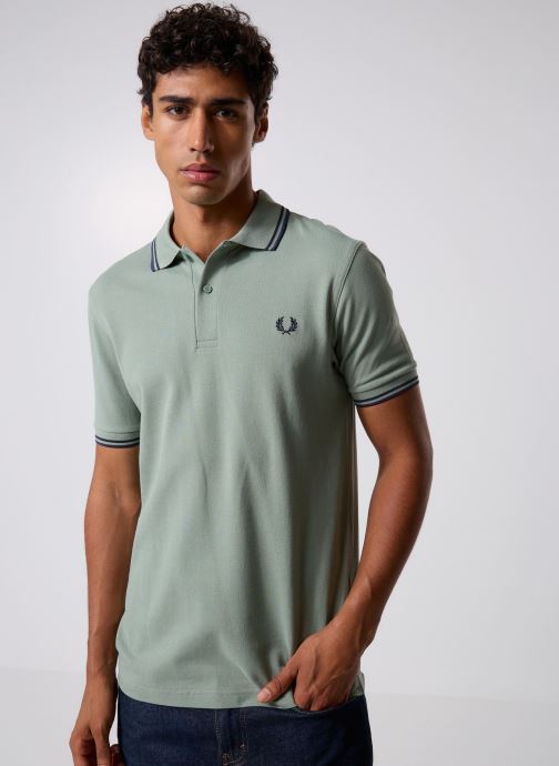 Fred Perry Polos Twin Tipped Fred Perry Shirt homme vert