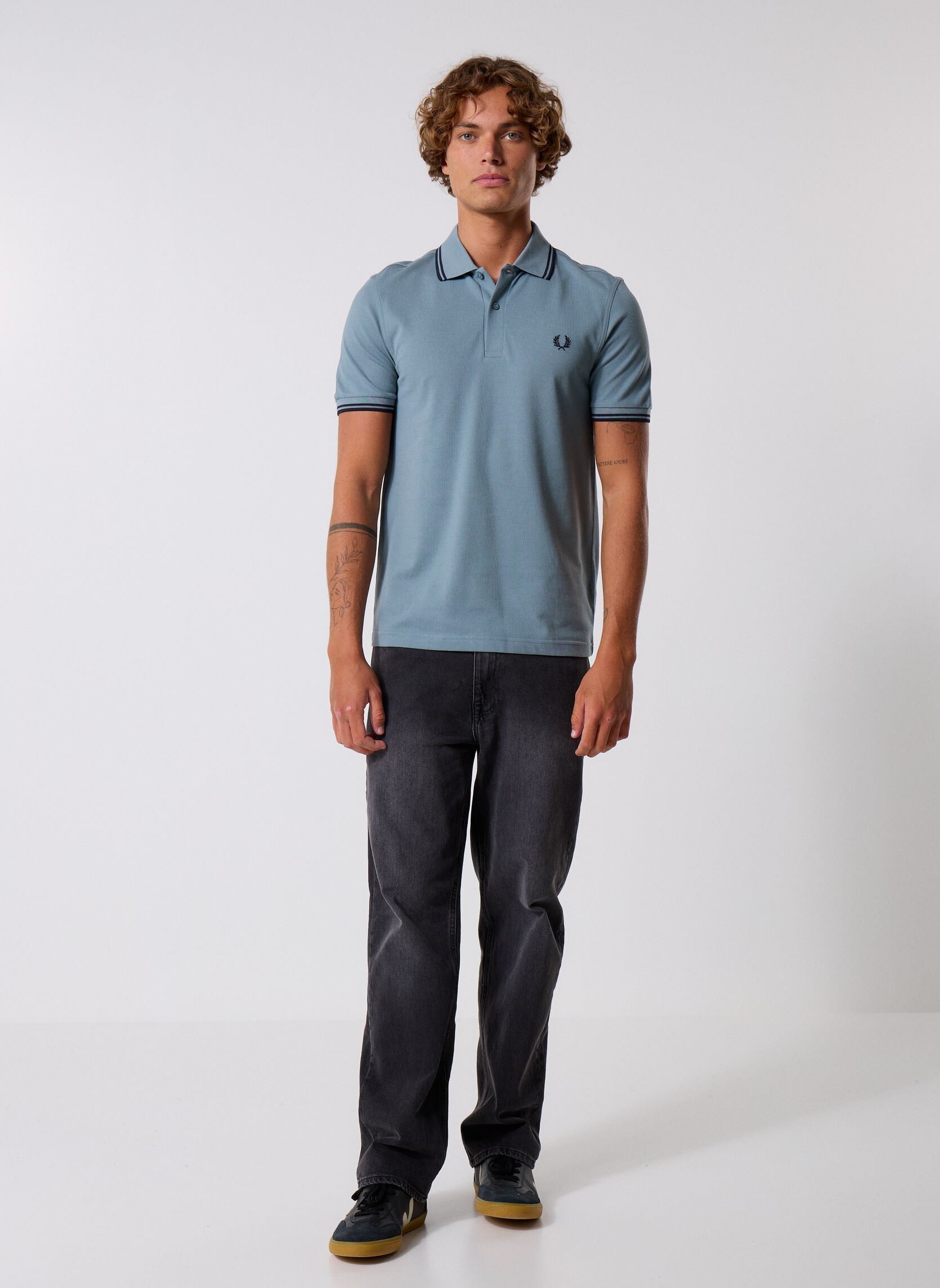 Polos Twin Tipped Fred Perry Shirt homme bleu Fred Perry Polos Twin Tipped Fred Perry Shirt homme bleu STOCKPORTBLU/NVY