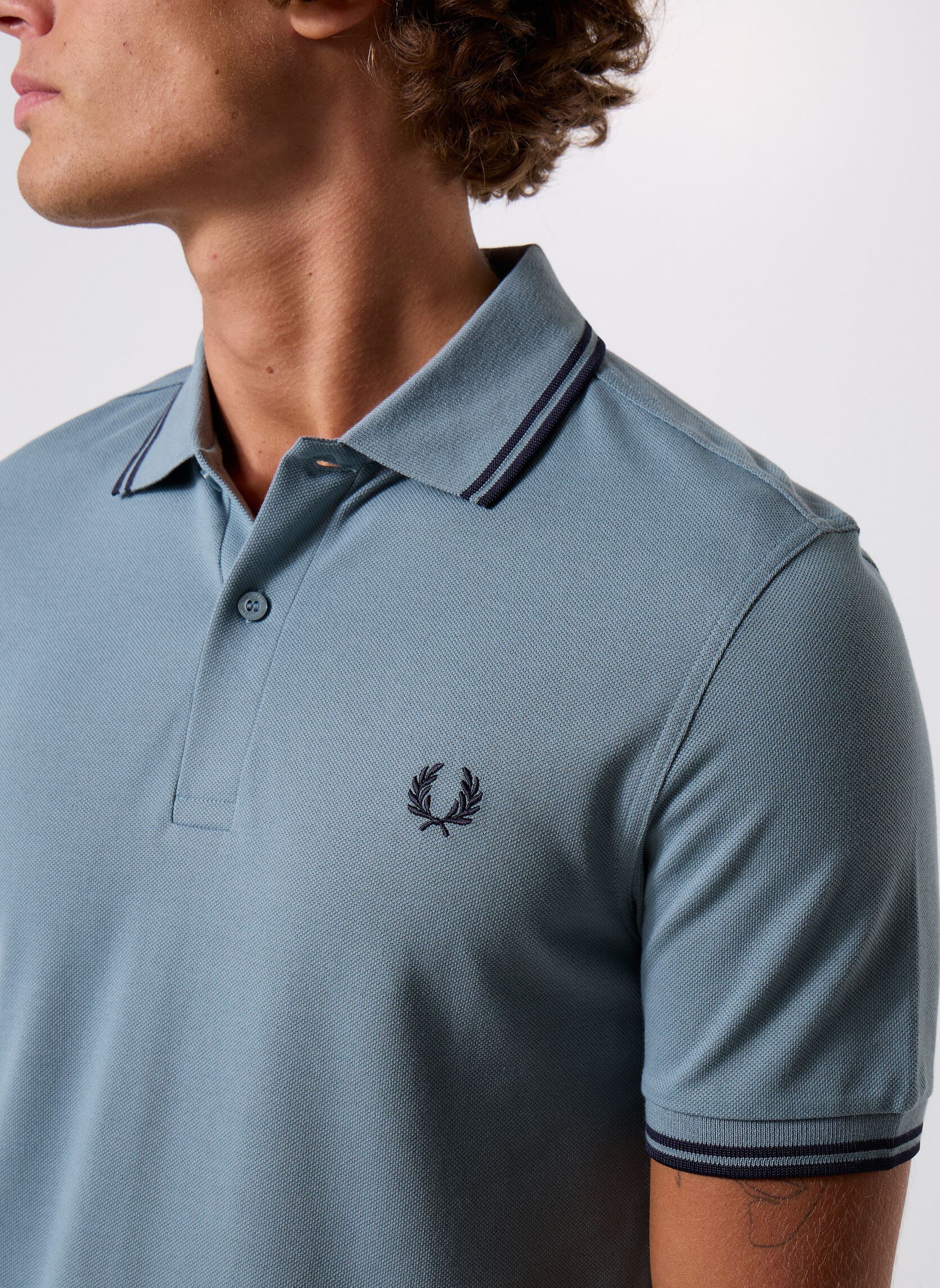 Polos Twin Tipped Fred Perry Shirt homme bleu Fred Perry Polos Twin Tipped Fred Perry Shirt homme bleu STOCKPORTBLU/NVY