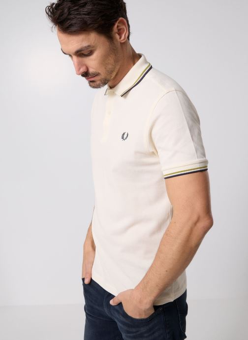 Fred Perry Polos Twin Tipped Fred Perry Shirt homme blanc