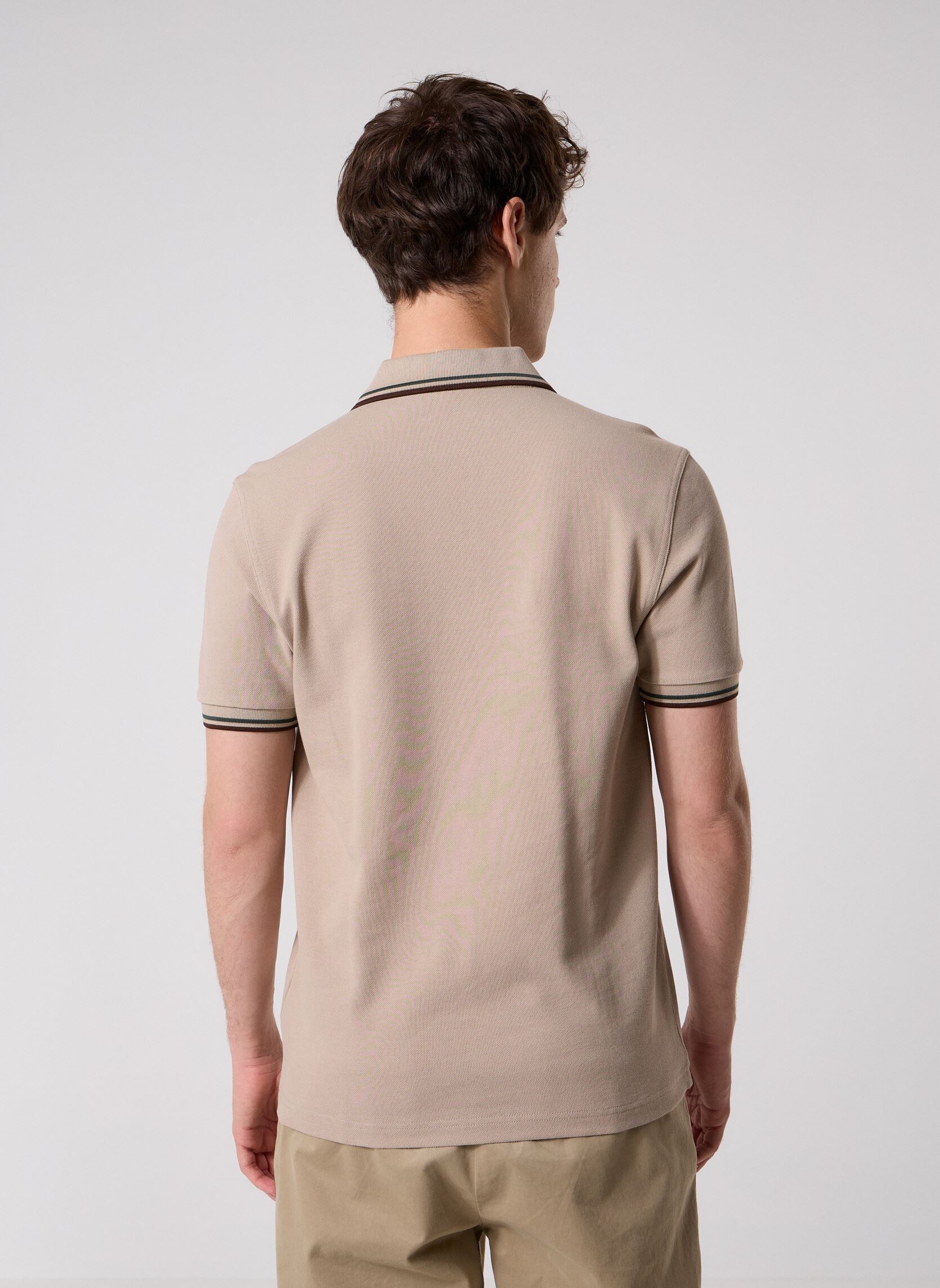Polos Twin Tipped Fred Perry Shirt homme beige Fred Perry Polos Twin Tipped Fred Perry Shirt homme beige WRMOT/CRTGR/BTOB