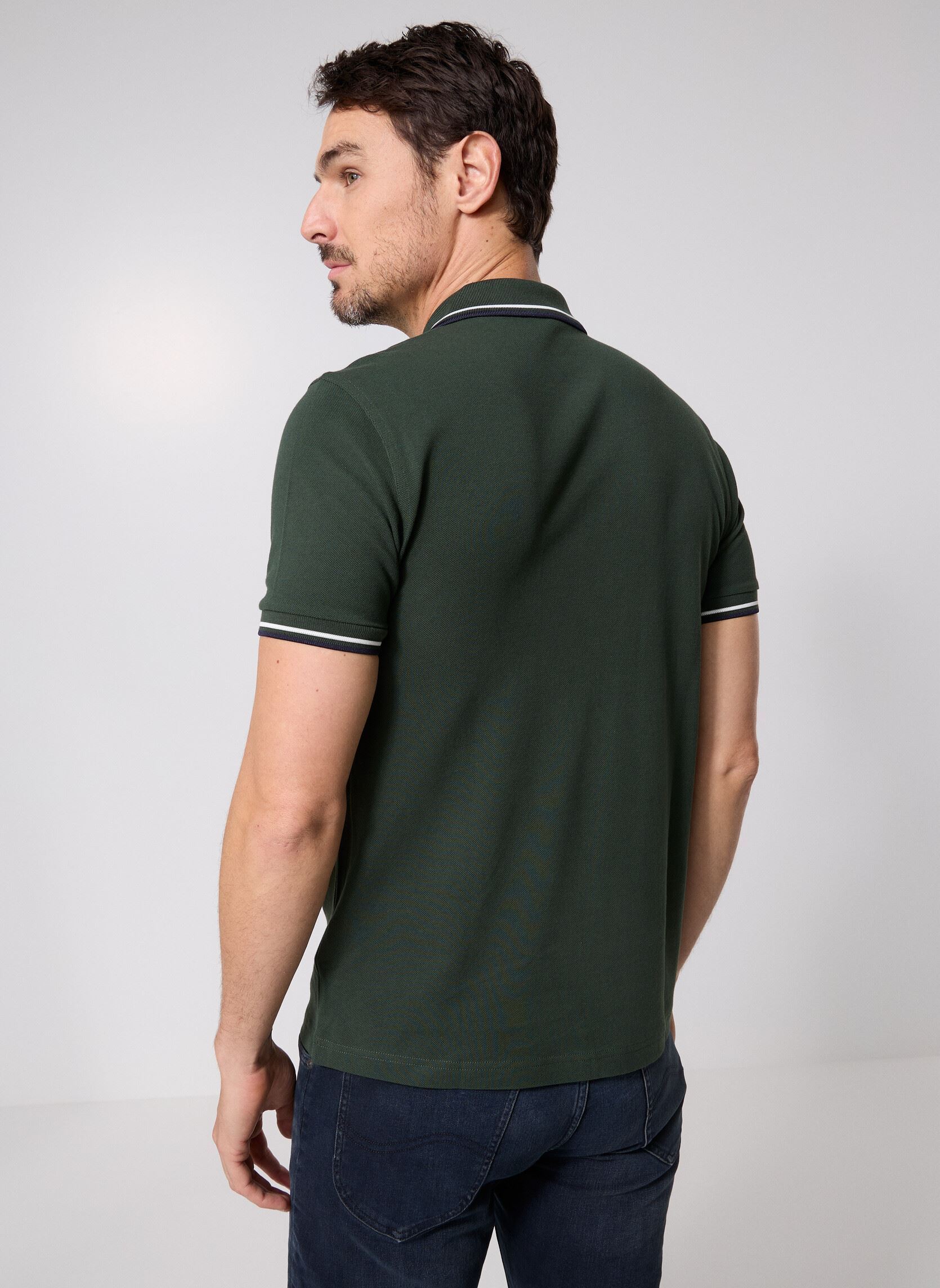 Polos Twin Tipped Fred Perry Shirt homme vert Fred Perry Polos Twin Tipped Fred Perry Shirt homme vert CRTGRN/SNWT/NVY