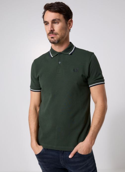 Fred Perry Polos Twin Tipped Fred Perry Shirt homme vert