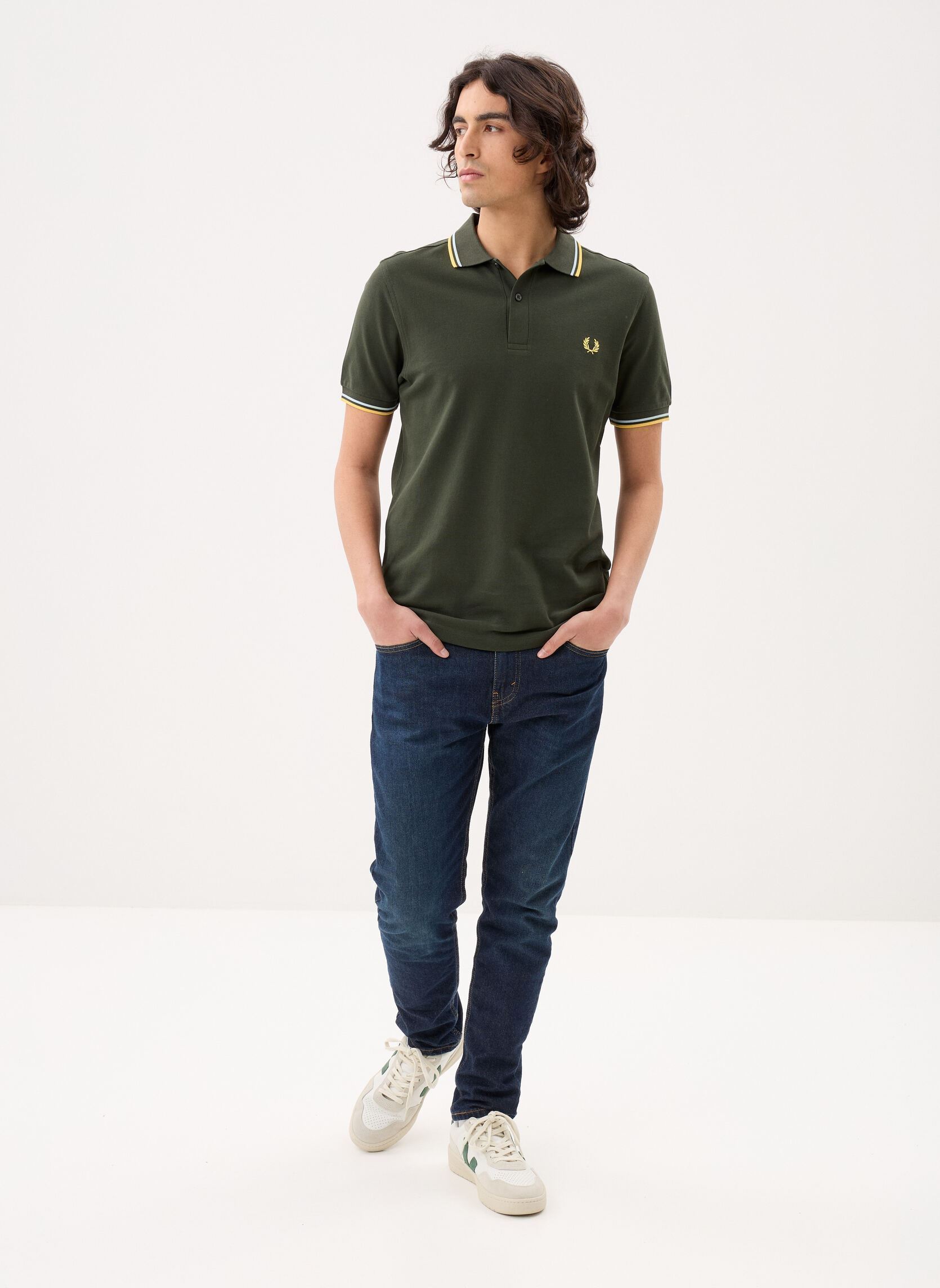Polos Twin Tipped Fred Perry Shirt homme vert Fred Perry Polos Twin Tipped Fred Perry Shirt homme vert HNTNGR/LGIC/LMNB