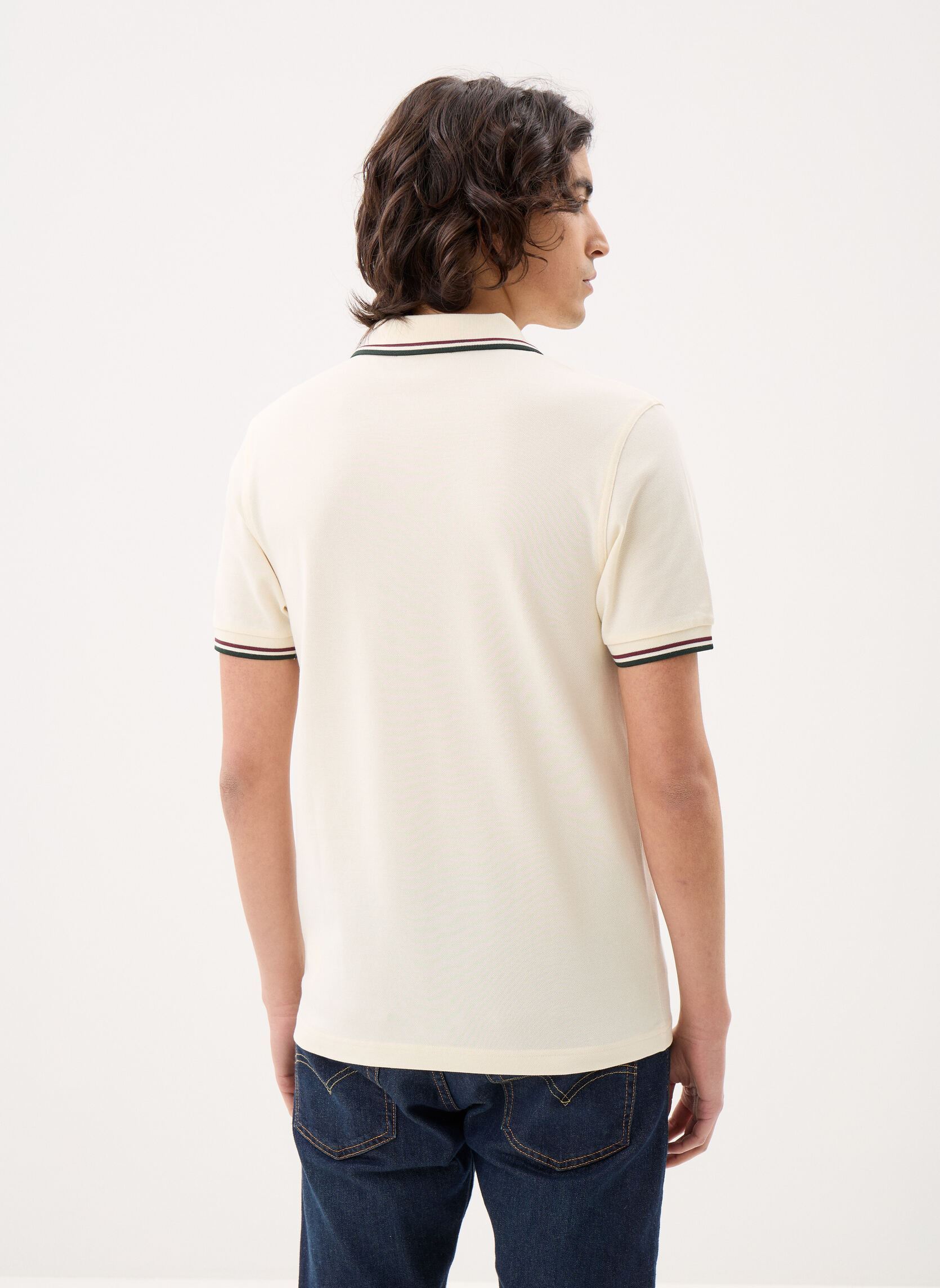Polos Twin Tipped Fred Perry Shirt homme blanc Fred Perry Polos Twin Tipped Fred Perry Shirt homme blanc ECR/OXBLD/GRSRTS