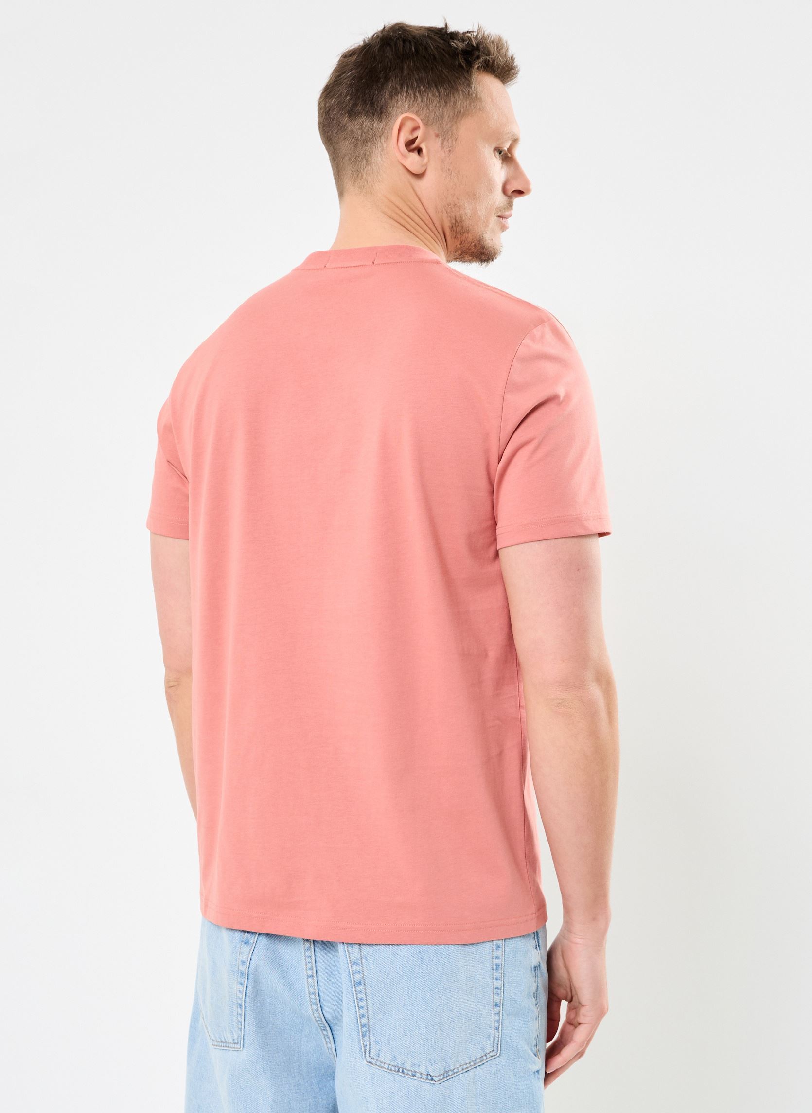 Tee-shirts Embroidered T-Shirt homme orange Fred Perry Tee-shirts Embroidered T-Shirt homme orange PUTTY PINK