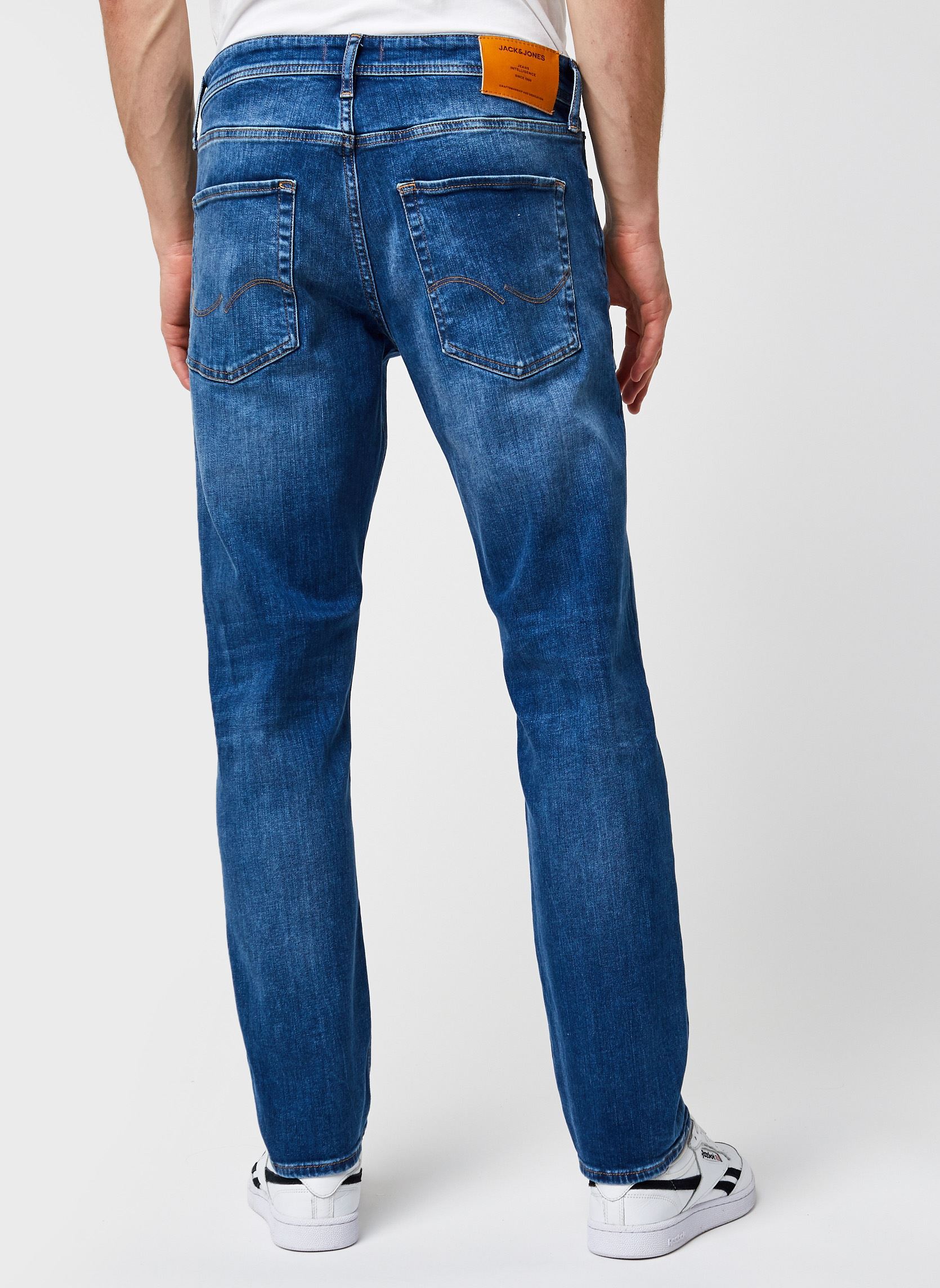 Jeans droit Jjimike Jjoriginal homme bleu Jack & Jones Jeans droit Jjimike Jjoriginal homme bleu BLUE DENIM