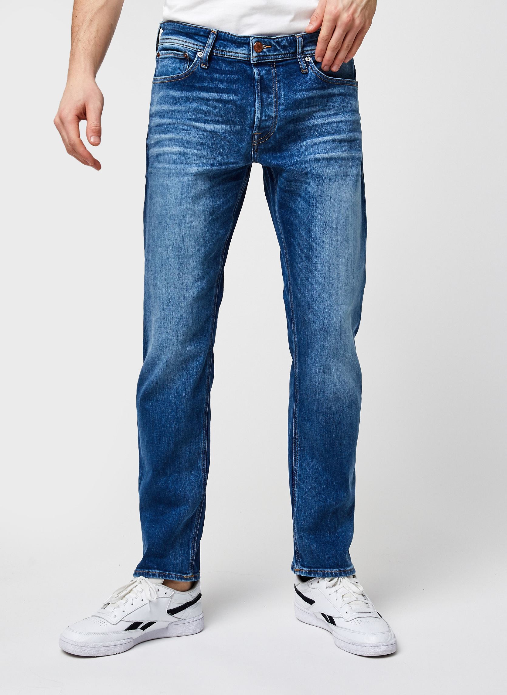 Jeans droit Jjimike Jjoriginal homme bleu Jack & Jones Jeans droit Jjimike Jjoriginal homme bleu BLUE DENIM