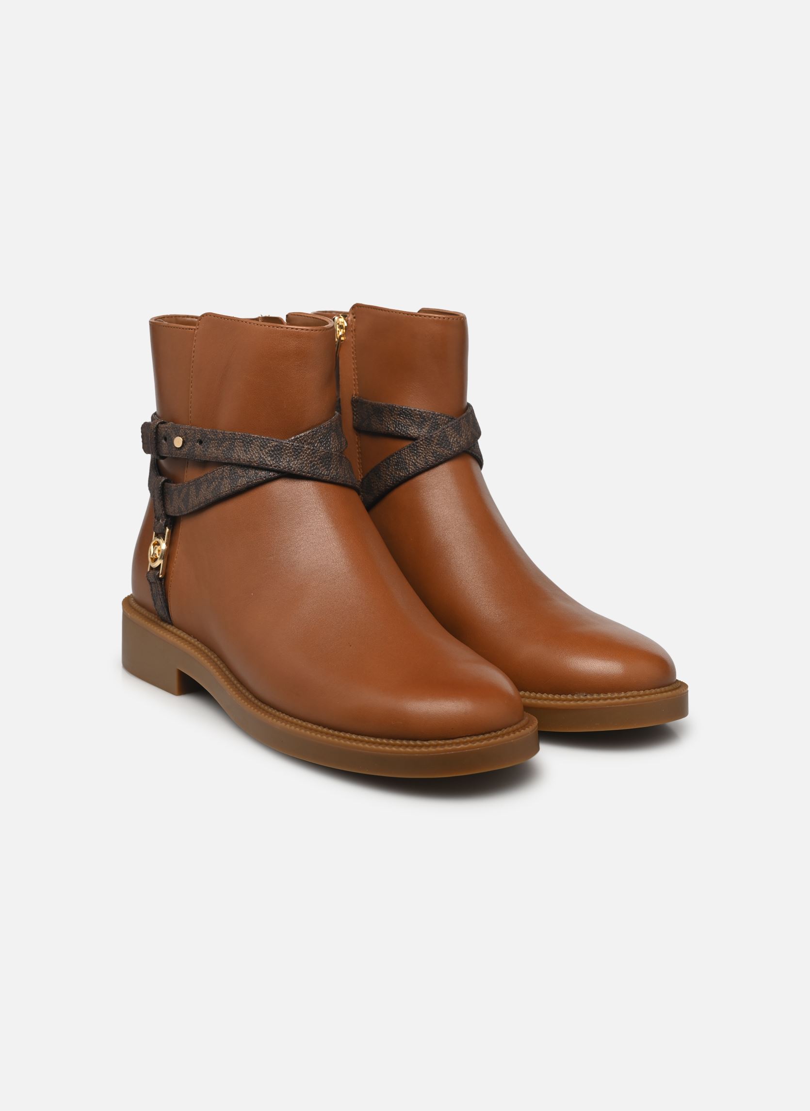 Bottines basses ABIGAIL FLAT BOOTIE femme marron Michael Michael Kors Bottines basses ABIGAIL FLAT BOOTIE femme marron BRN/LUGGAGE