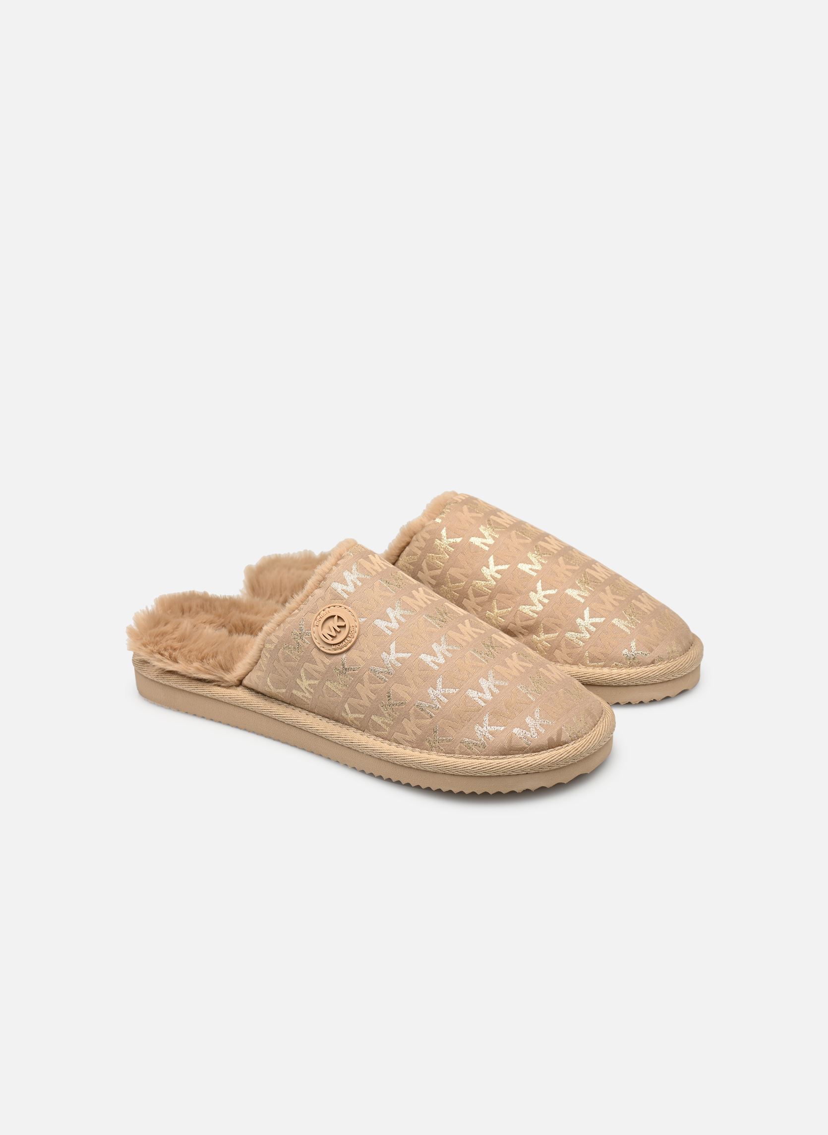 Pantoffels JANIS SLIPPER dames bruin Michael Michael Kors Pantoffels JANIS SLIPPER dames bruin Camel