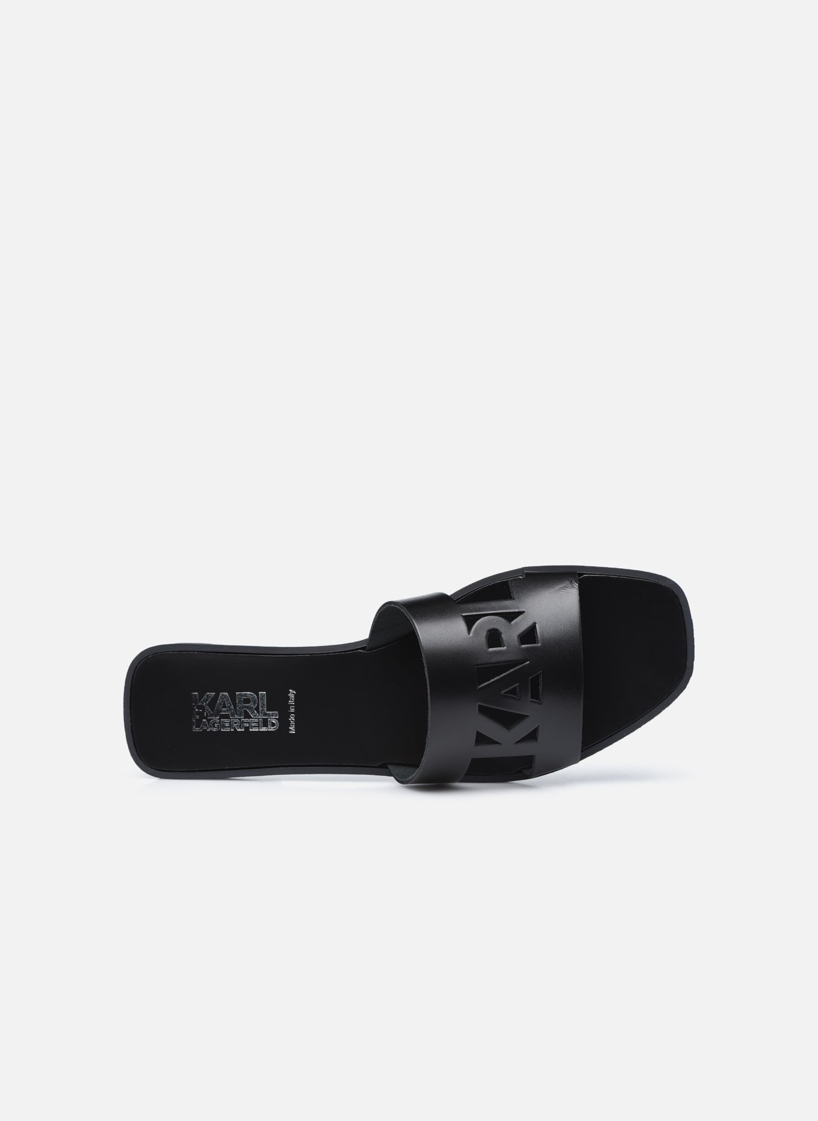 Pantoletten Skoot Ii Karl Kut-Out damen schwarz Karl Lagerfeld Pantoletten Skoot Ii Karl Kut-Out damen schwarz BLACK LTHR / MONO