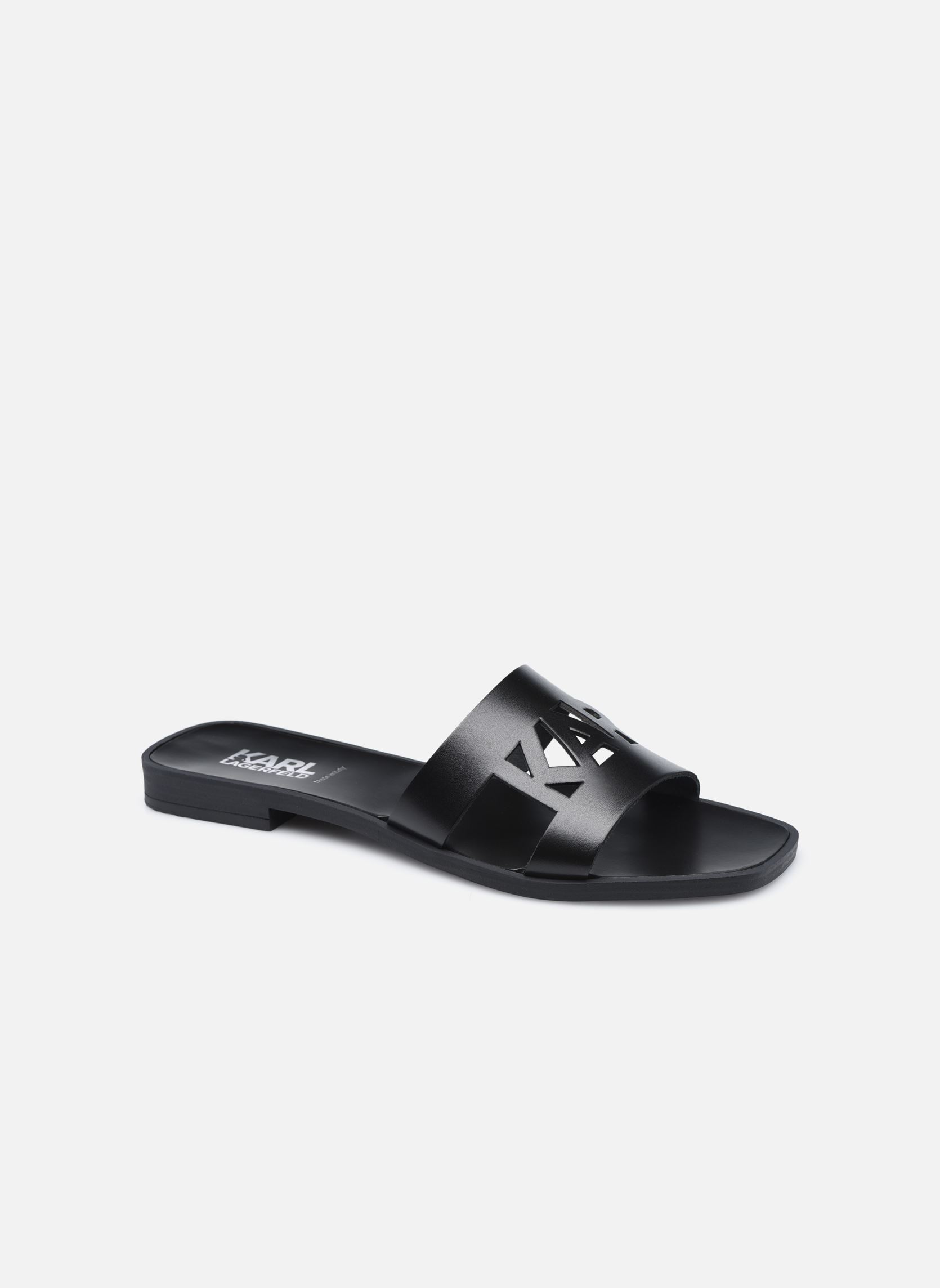 Pantoletten Skoot Ii Karl Kut-Out damen schwarz Karl Lagerfeld Pantoletten Skoot Ii Karl Kut-Out damen schwarz BLACK LTHR / MONO