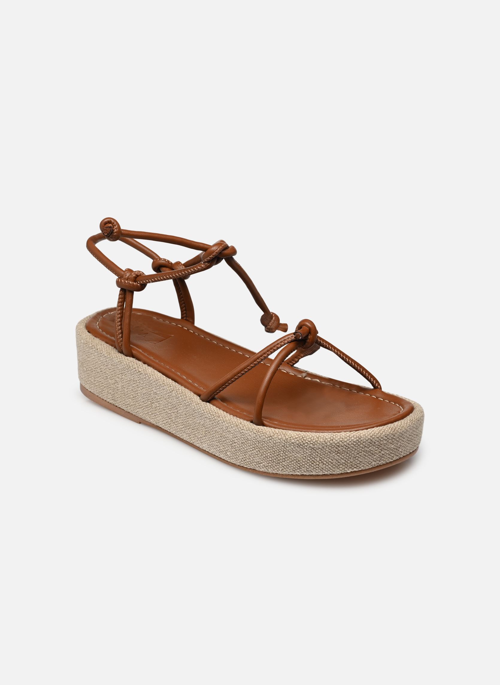 Keil- und Plateau-Espadrilles Heather damen braun Flattered Keil- und Plateau-Espadrilles Heather damen braun COGNAC