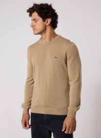 Pulls Pull à col rond en coton homme beige Lacoste Pulls Pull à col rond en coton homme beige COOKIE