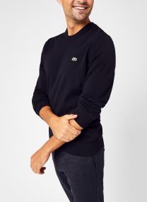 Pullover Pull à col rond en coton herren blau