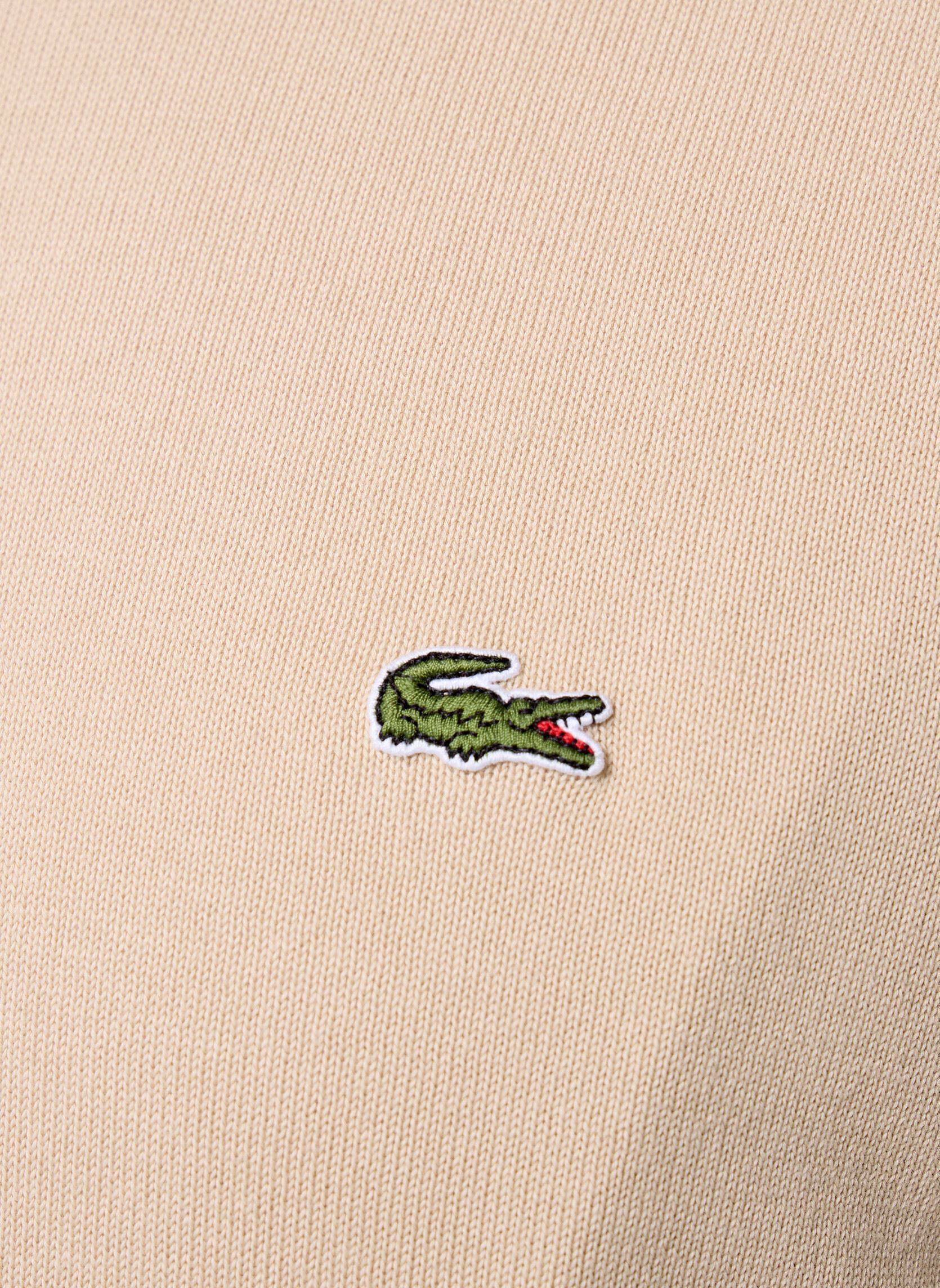 Pulls Pull à col rond en coton homme beige Lacoste Pulls Pull à col rond en coton homme beige VIENNOIS