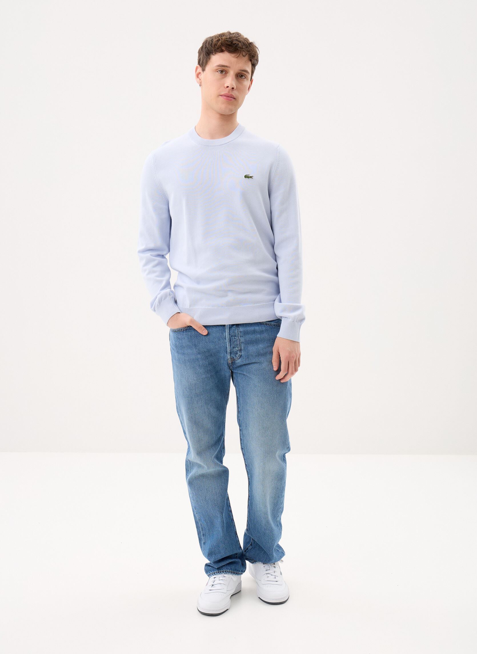 Pullover Pull à col rond en coton herren blau Lacoste Pullover Pull à col rond en coton herren blau PHOENIX