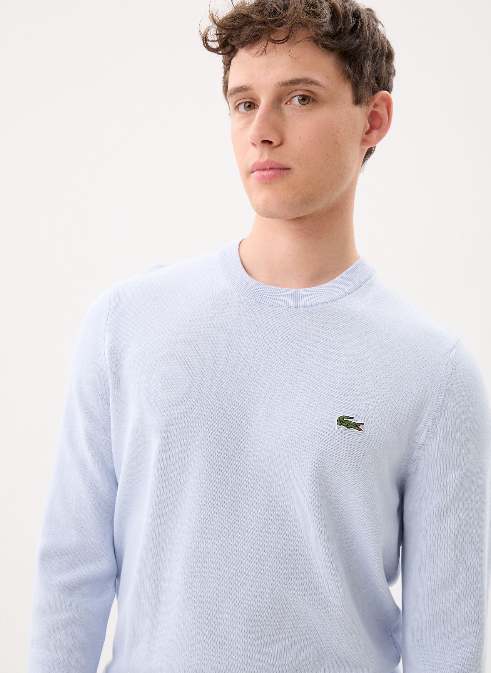 Vêtements Lacoste Pull à col rond en coton pour Homme