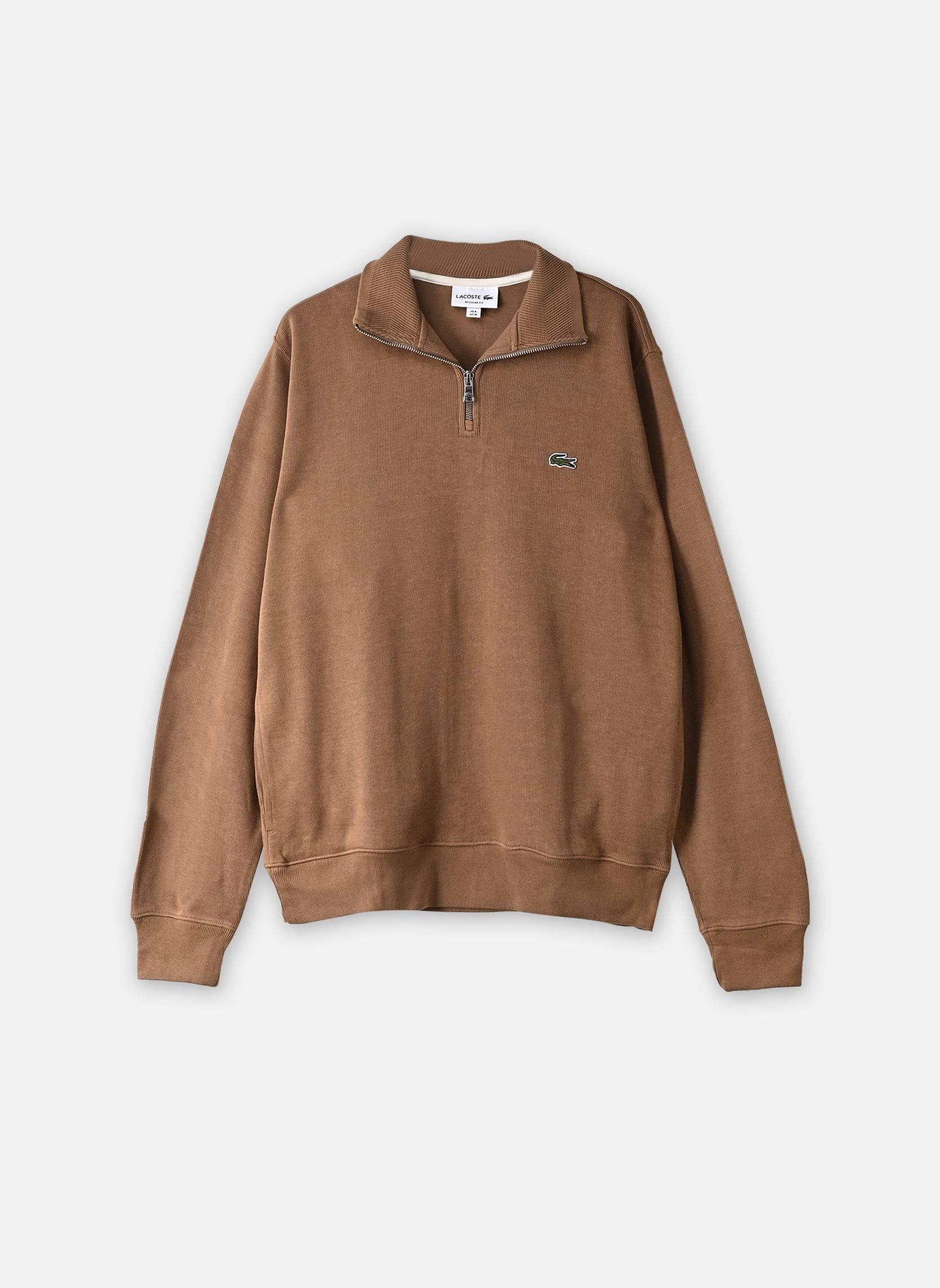 Sweats Pull ML Demi-Zip SH1927 homme marron Lacoste Sweats Pull ML Demi-Zip SH1927 homme marron COOKIE